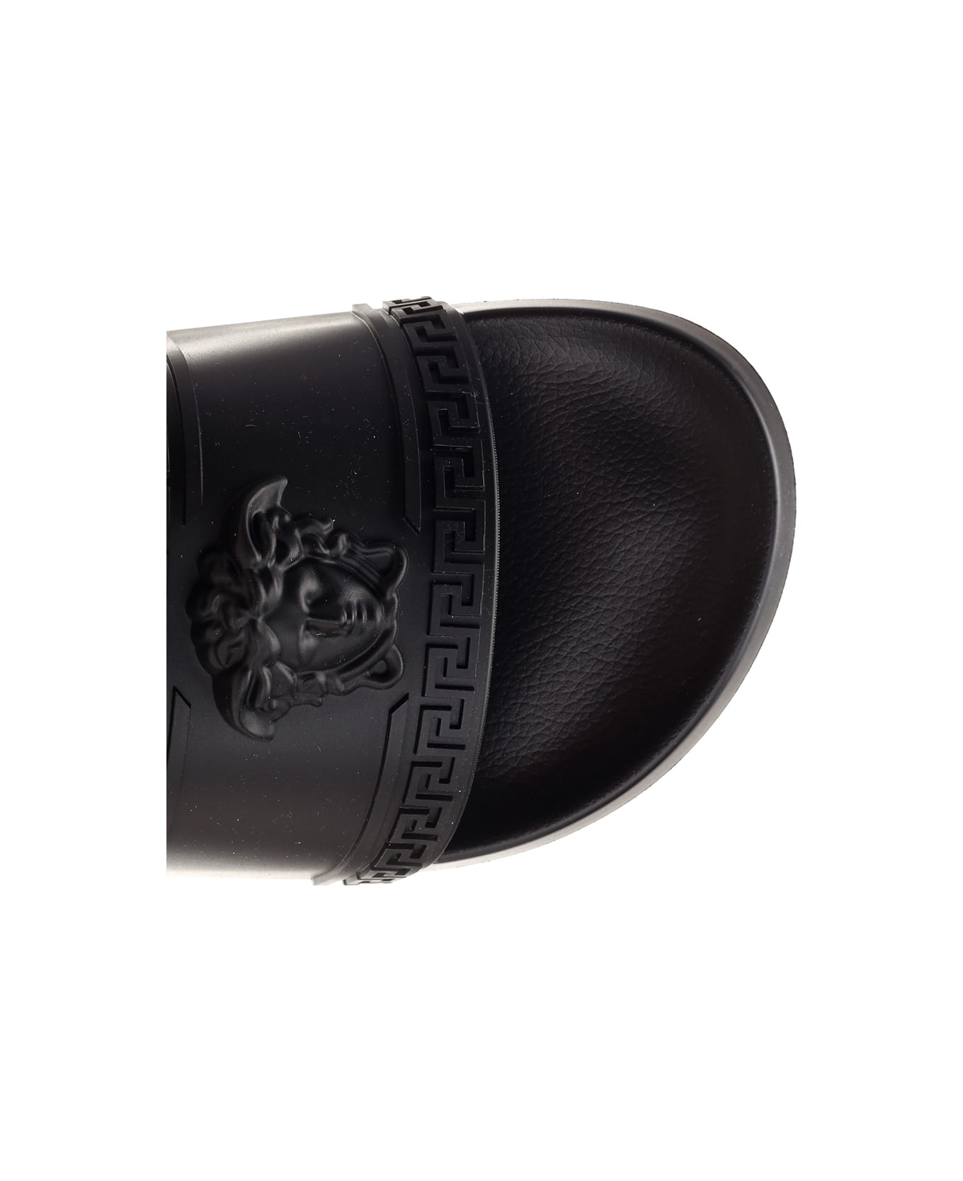 Versace Black 'palazzo' Slides - Black