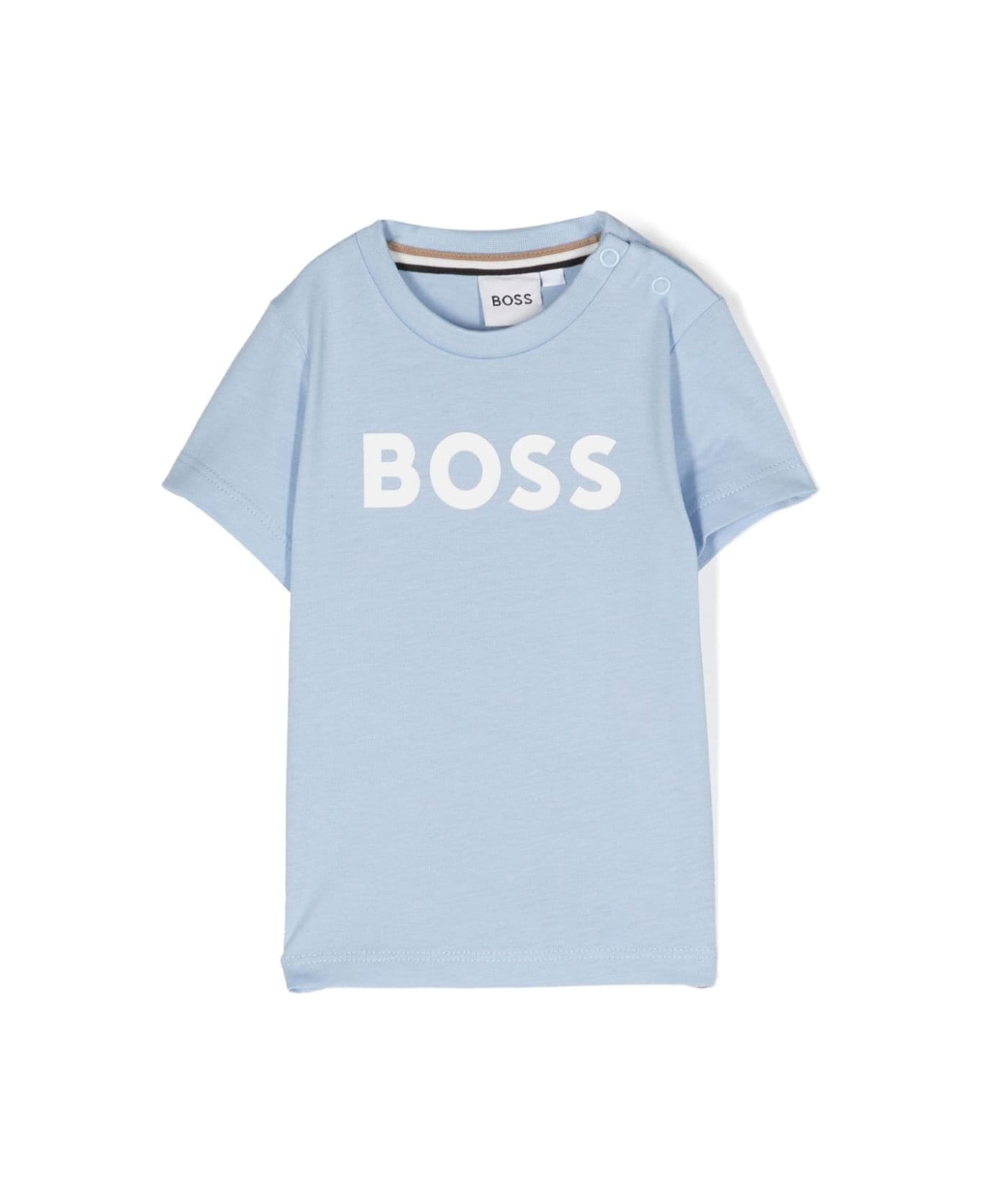 Hugo Boss T-shirt With Print - Light blue Tシャツ＆ポロシャツ