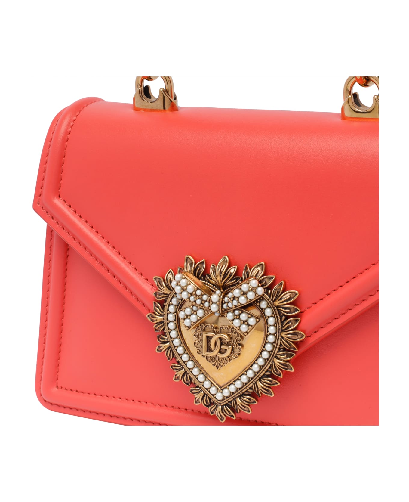 Dolce & Gabbana Small Devotion Handbag - Coral