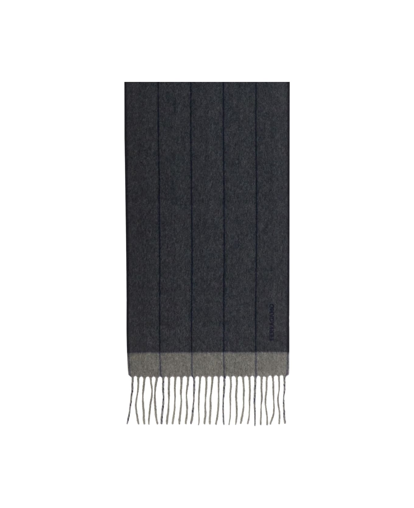 Ferragamo Cashmere Blend Scarf - BLUE