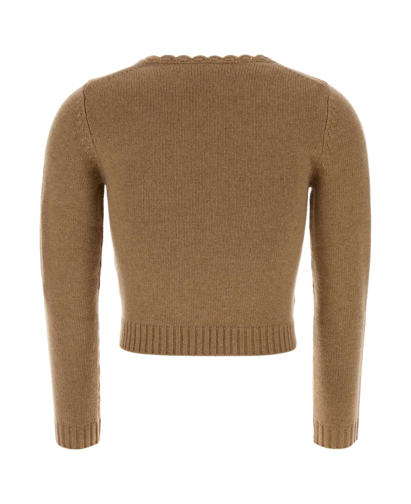 Chloé Camel Wool Blend Sweater - BLEACHEDBROWN