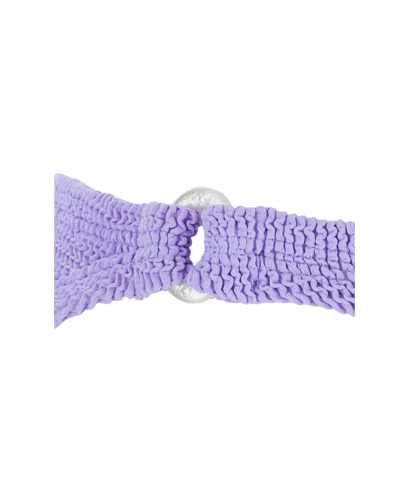 Hunza G 
misty
 Violet Bikini With Fixed Spaghetti Straps And Cut-out With Ring In Tech Fabric Stretch Woman - Lilac ビキニ