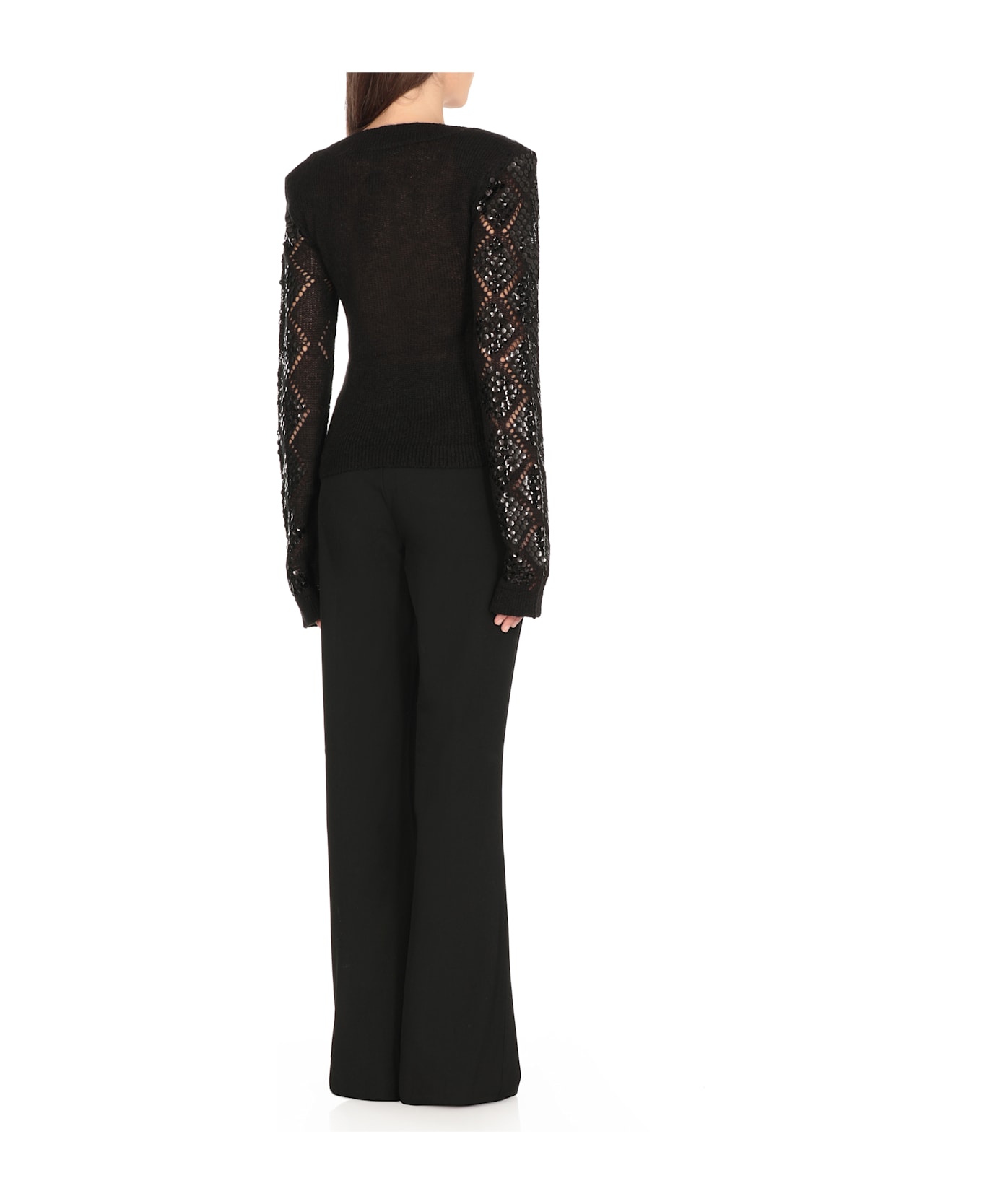 Rotate by Birger Christensen Cardigan Paillettes - Black