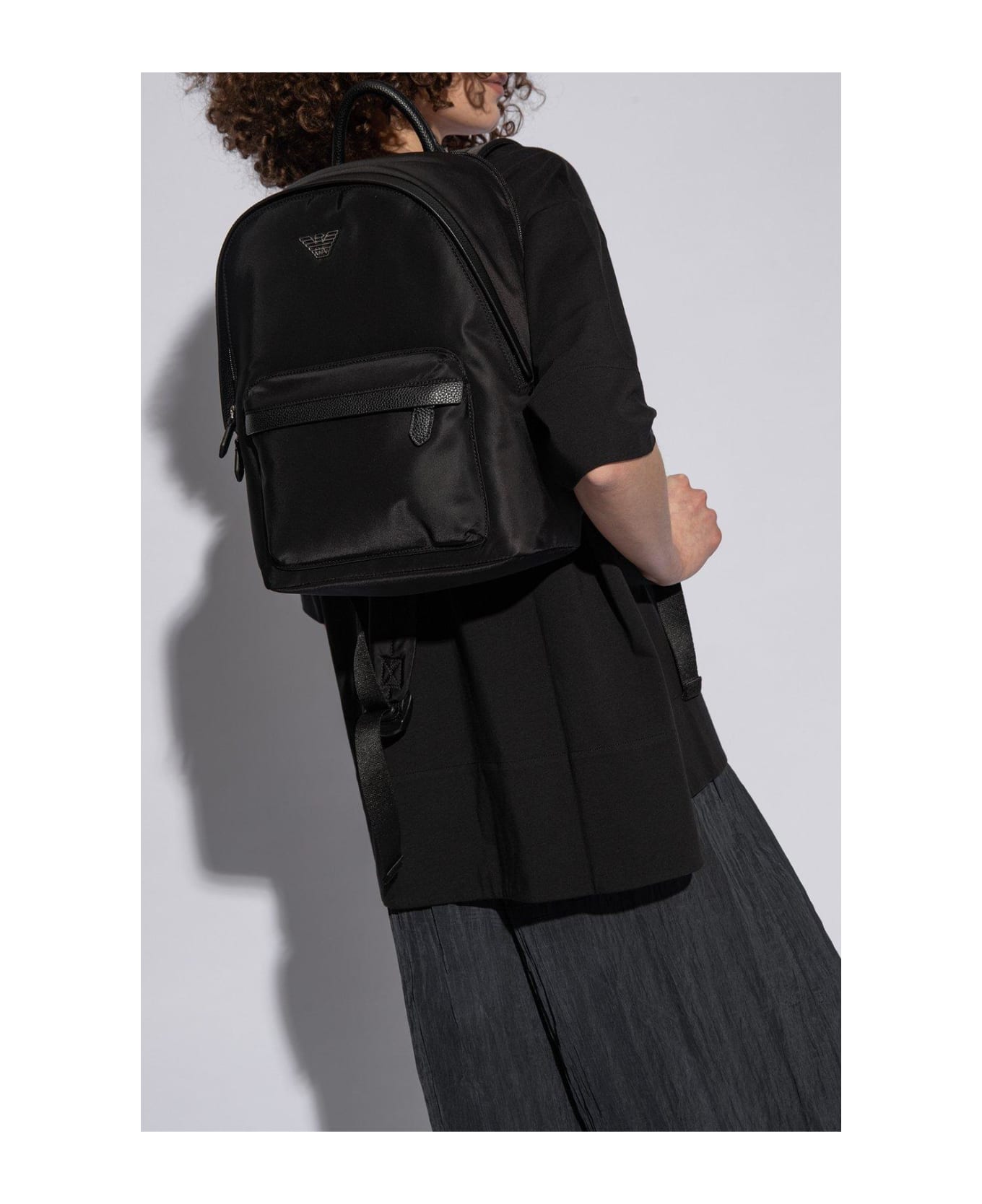 Emporio Armani Sustainable Collection Backpack - Black バックパック