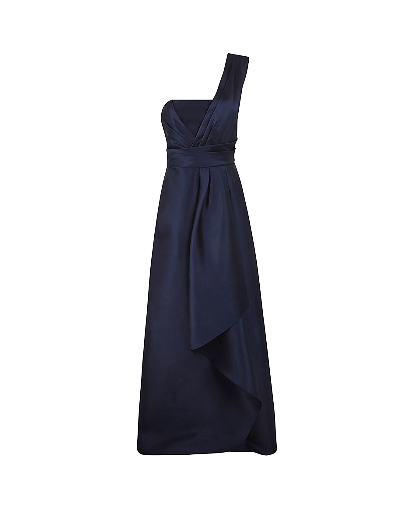 Alberta Ferretti Mikado Long Dress - Blue