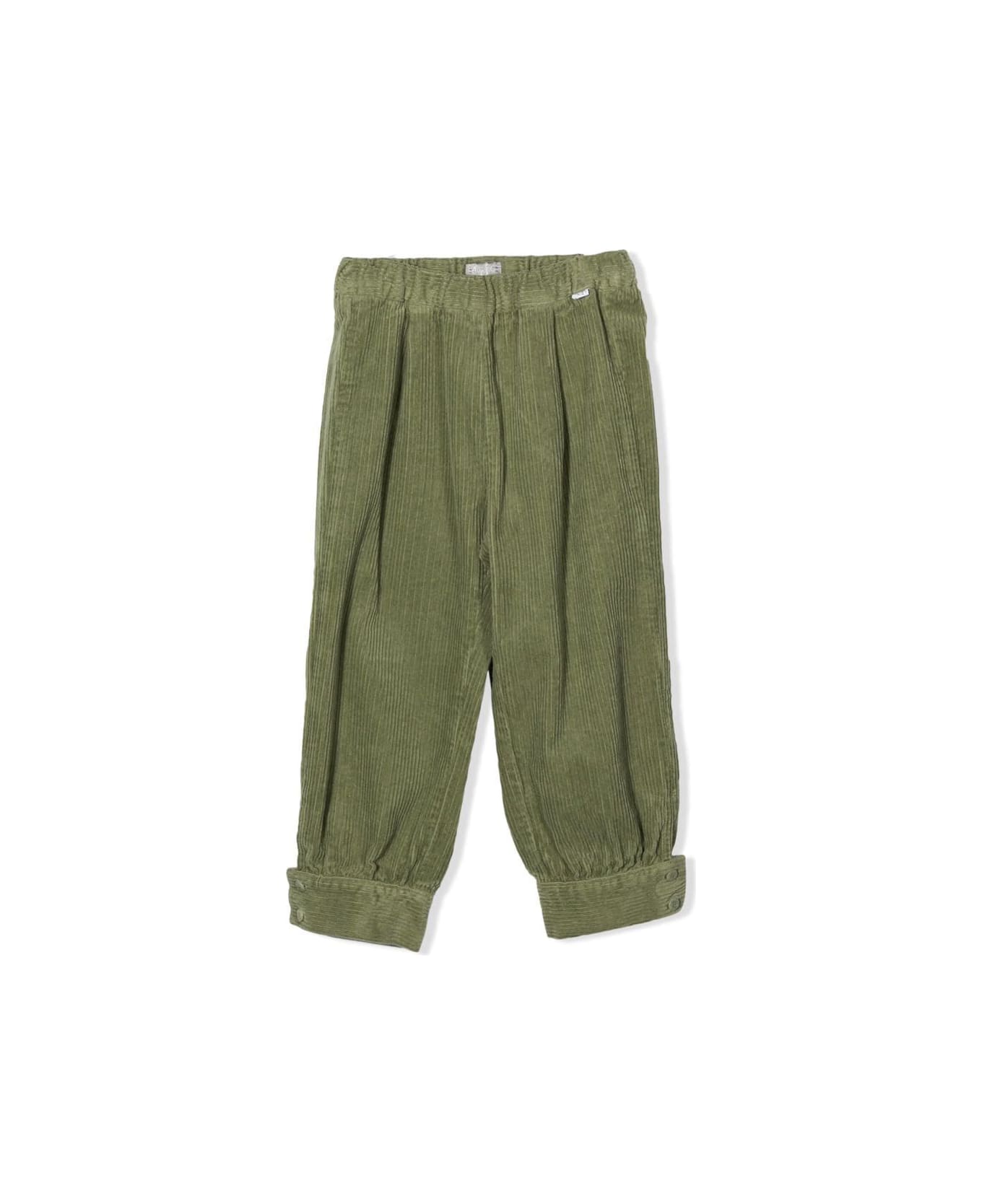 Il Gufo Trousers With Buttons - Green