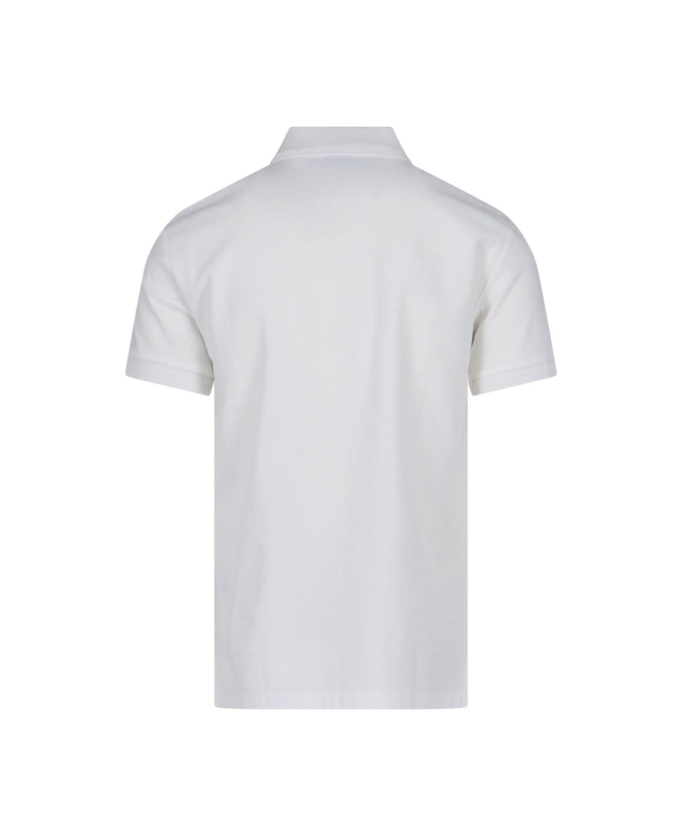 Burberry Logo Polo Shirt - WHITE