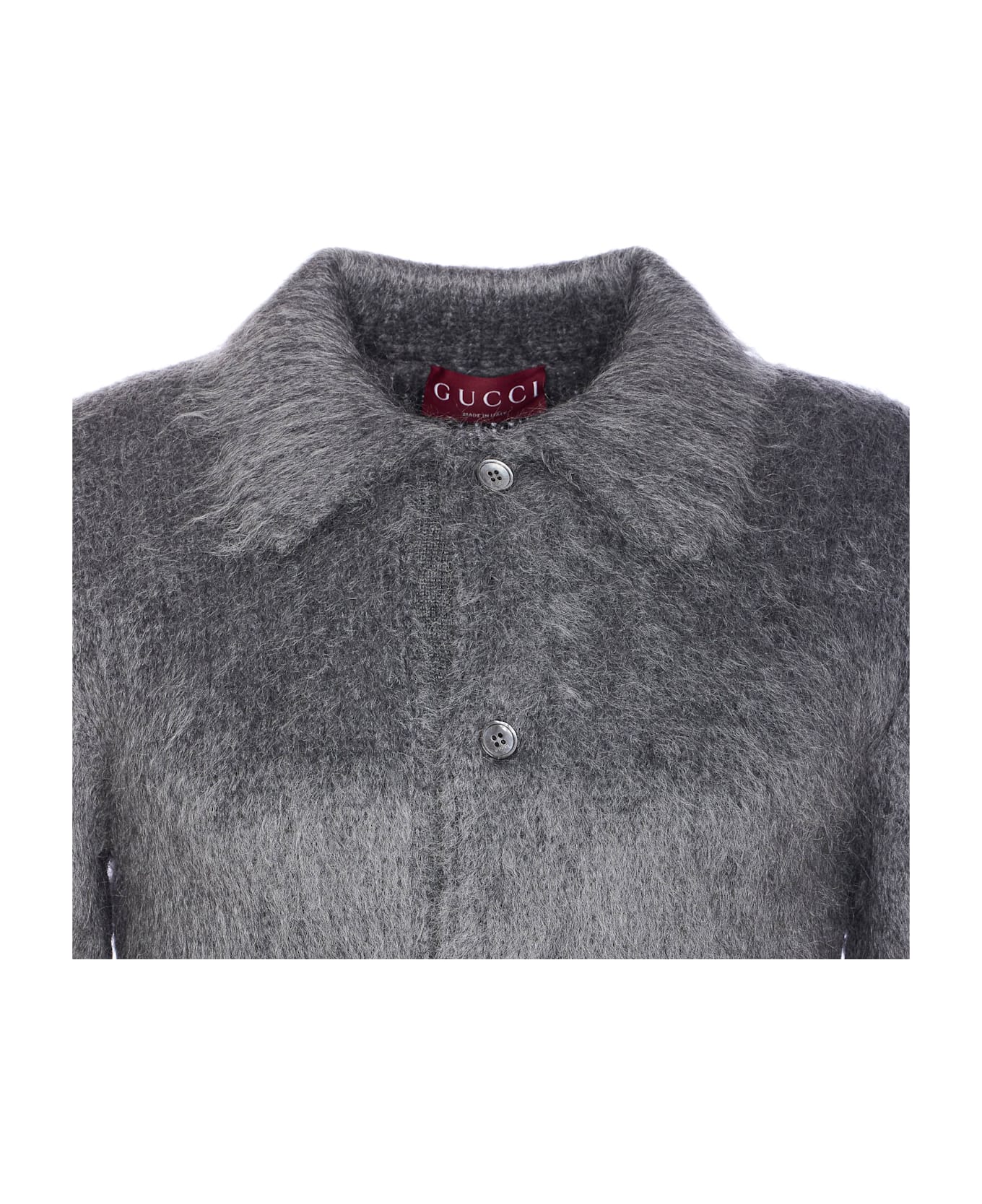 Gucci Mohair Wool Cardigan - Grey