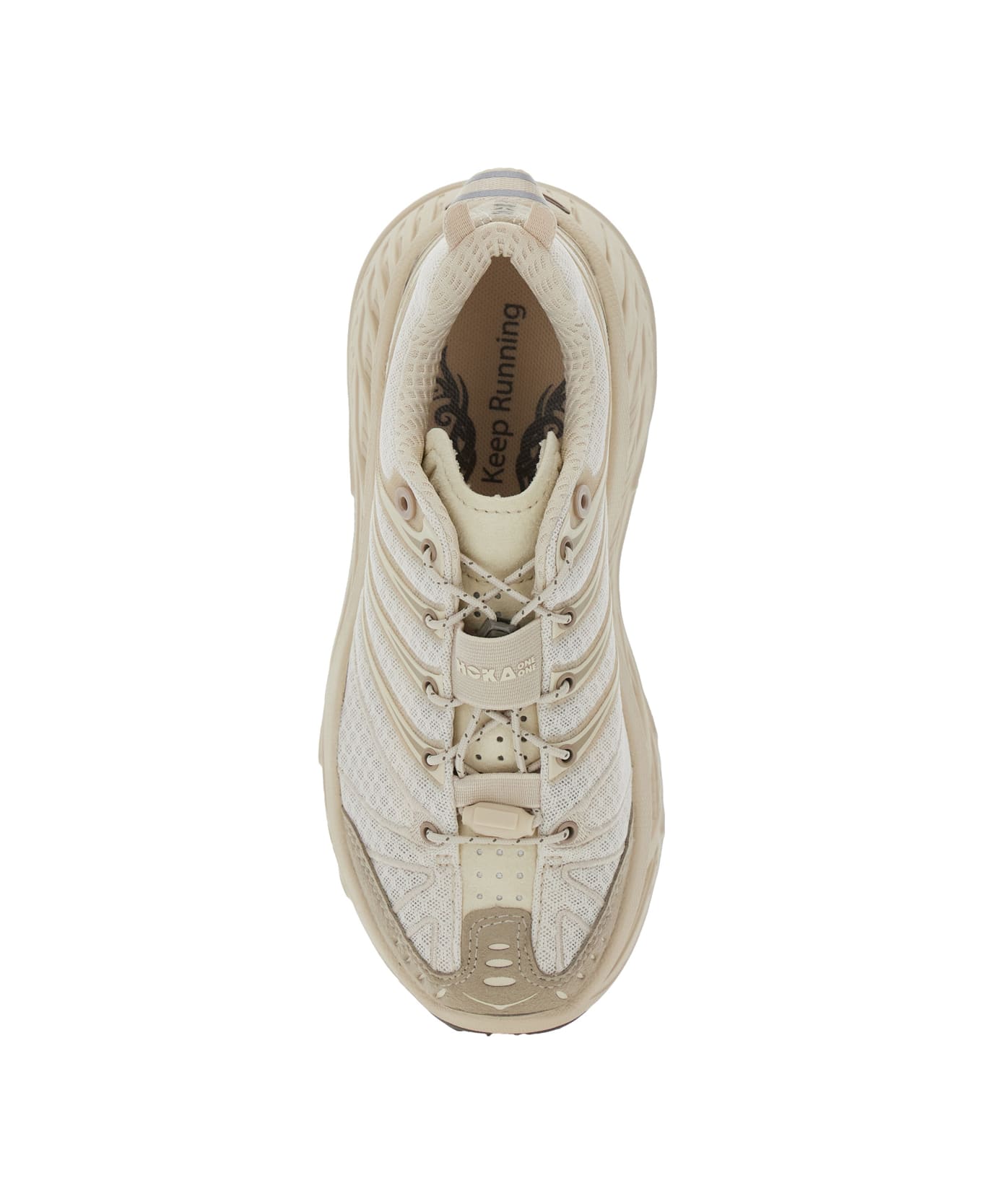 Hoka 
stinson Evo Og
 Beige Sneakers With Drawstring Closure And Logo Patch On The Tongue In Tech Fabric Unisex - Beige