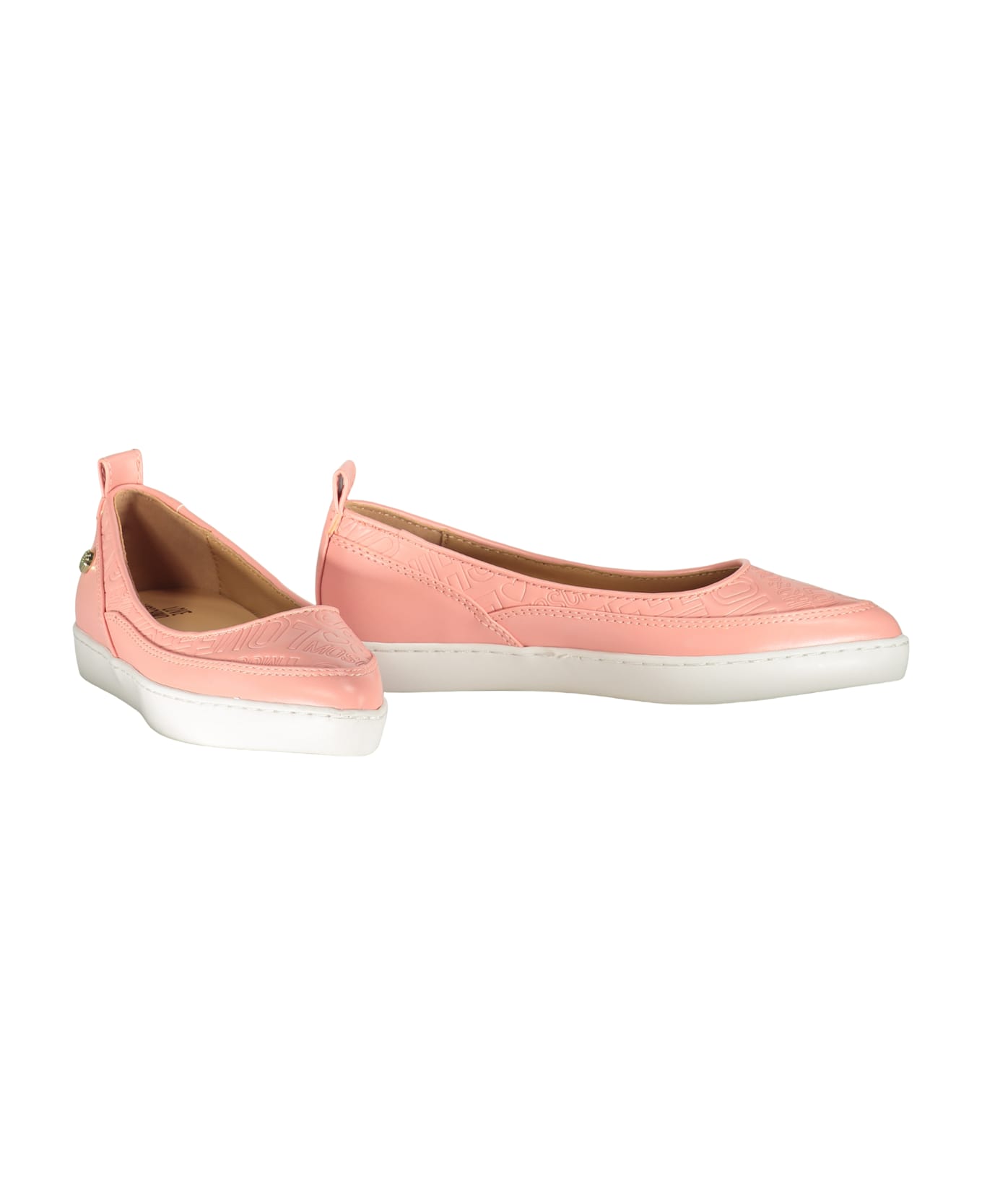 Moschino Pointy-toe Ballet Flats - Pink