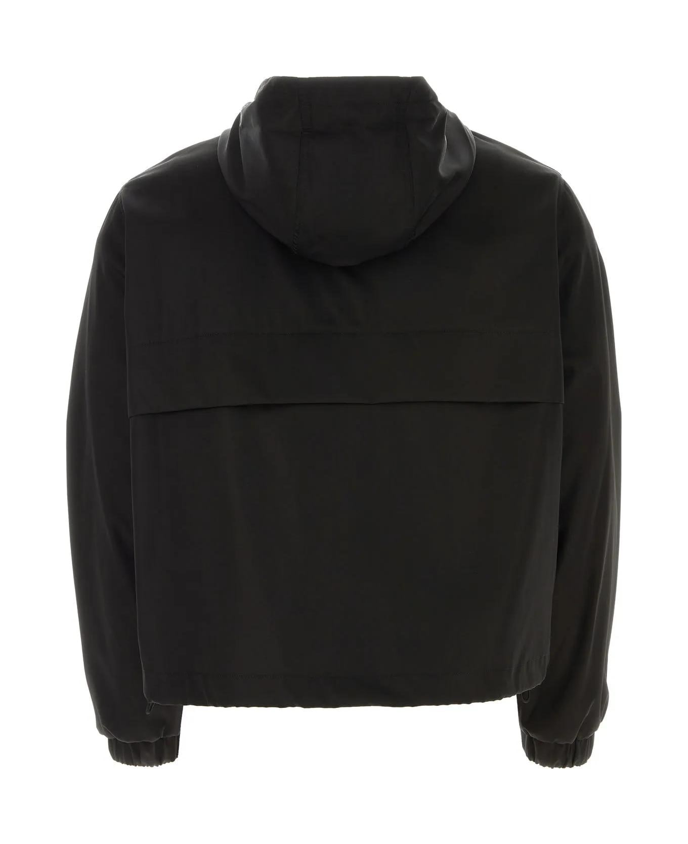Ami Alexandre Mattiussi Black Nylon Blend Jacket - BLACK ジャケット