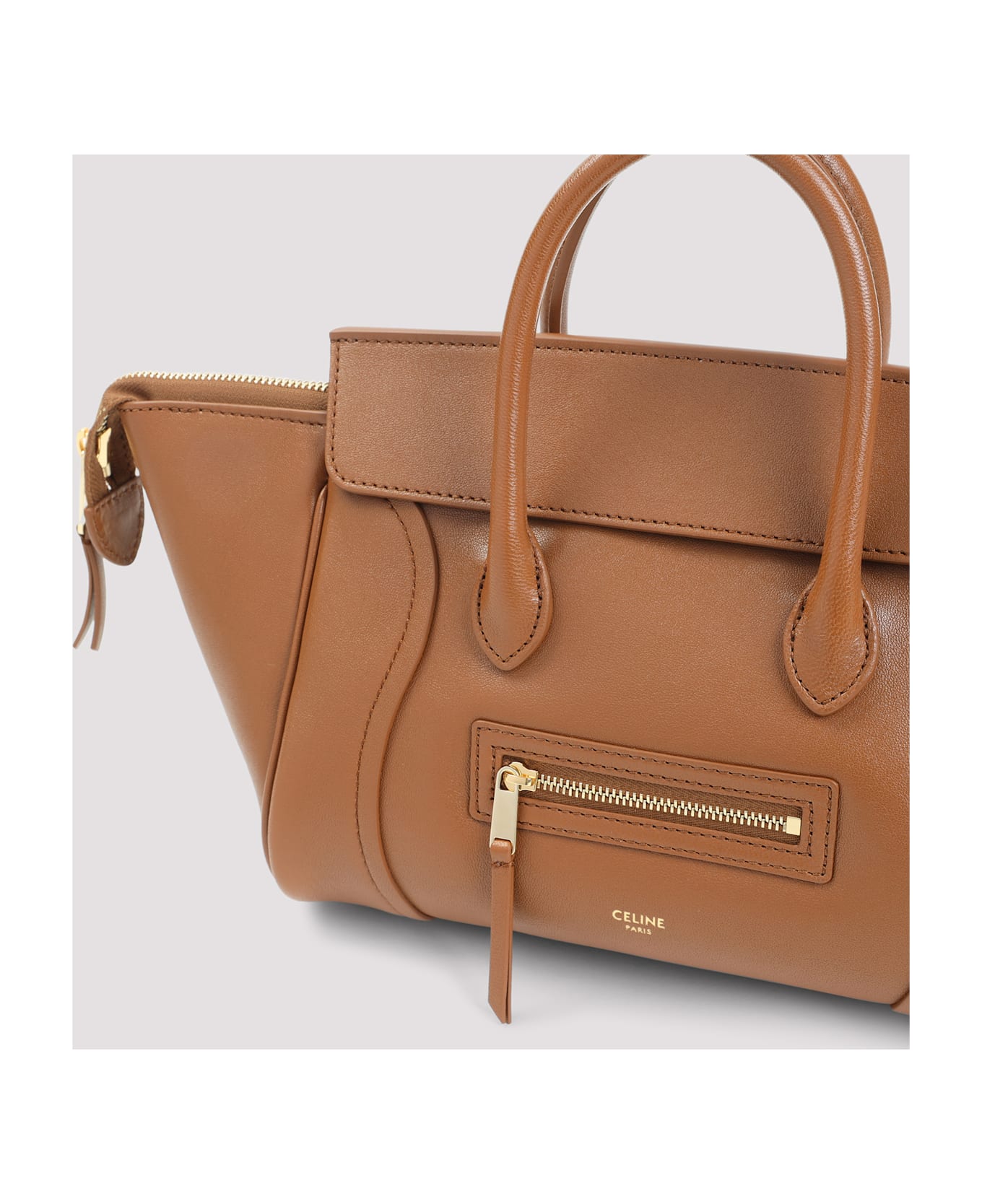 Celine Leather Small Luggage - Soft Tan