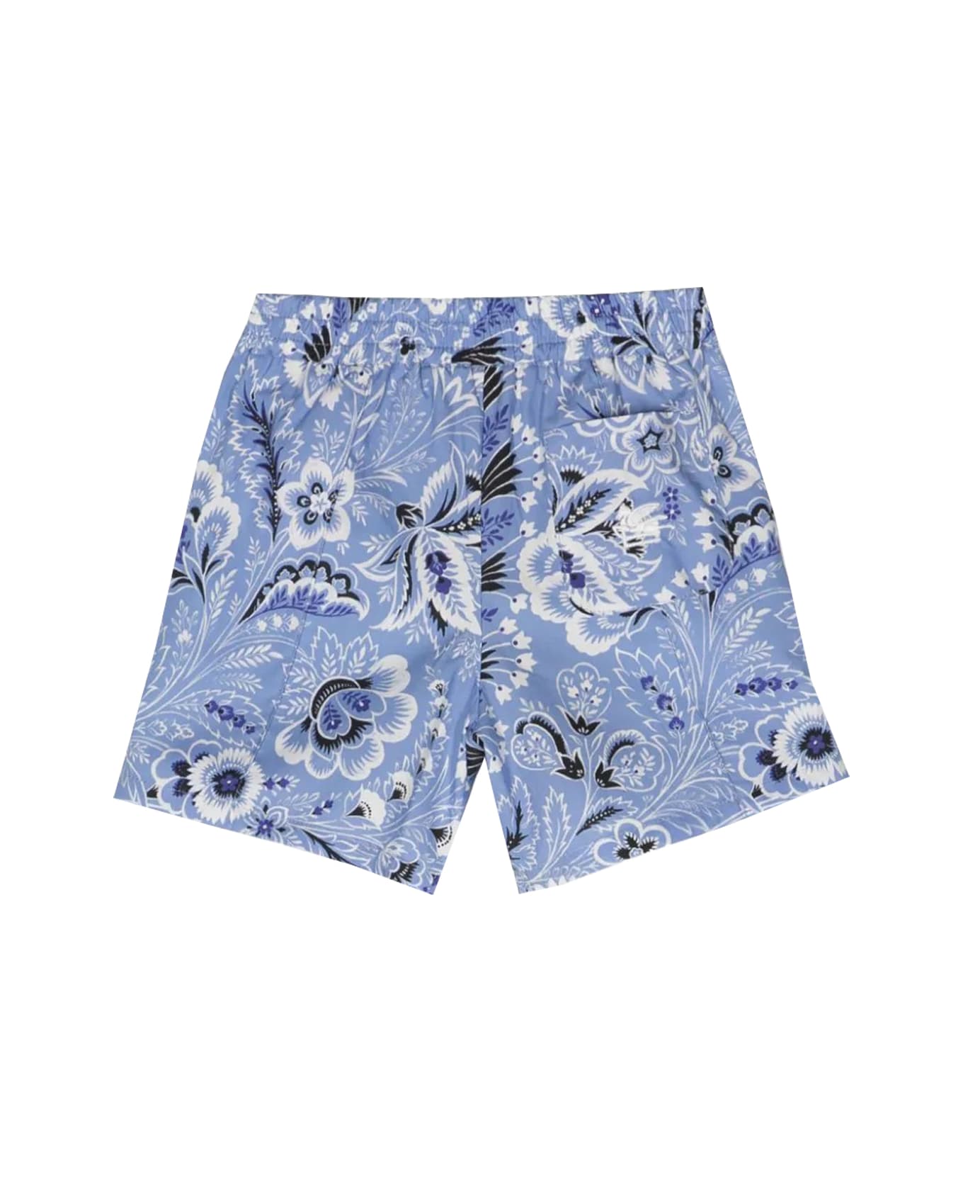 Etro Monochrome Paisley Bermuda Shorts - Light blue