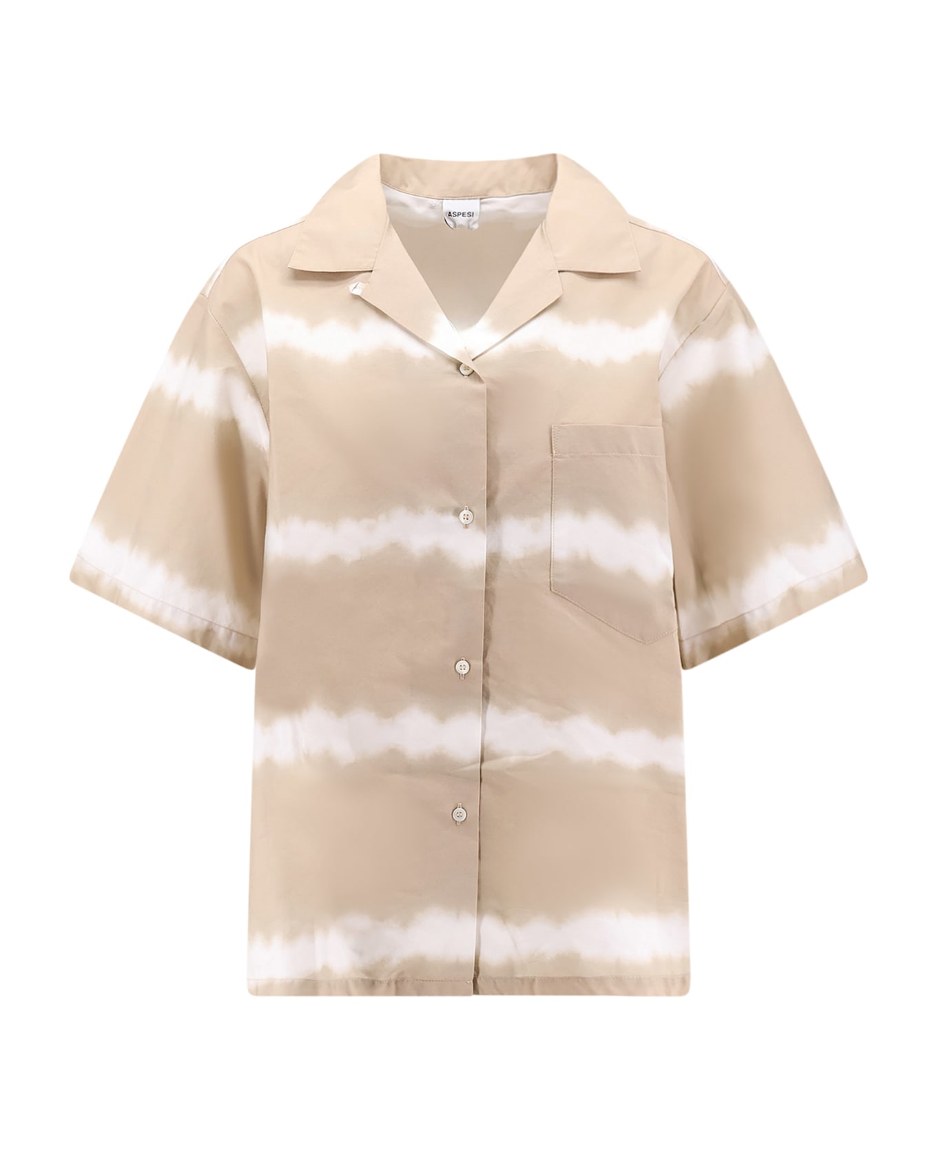 Aspesi Printed Cotton Shirt - Beige