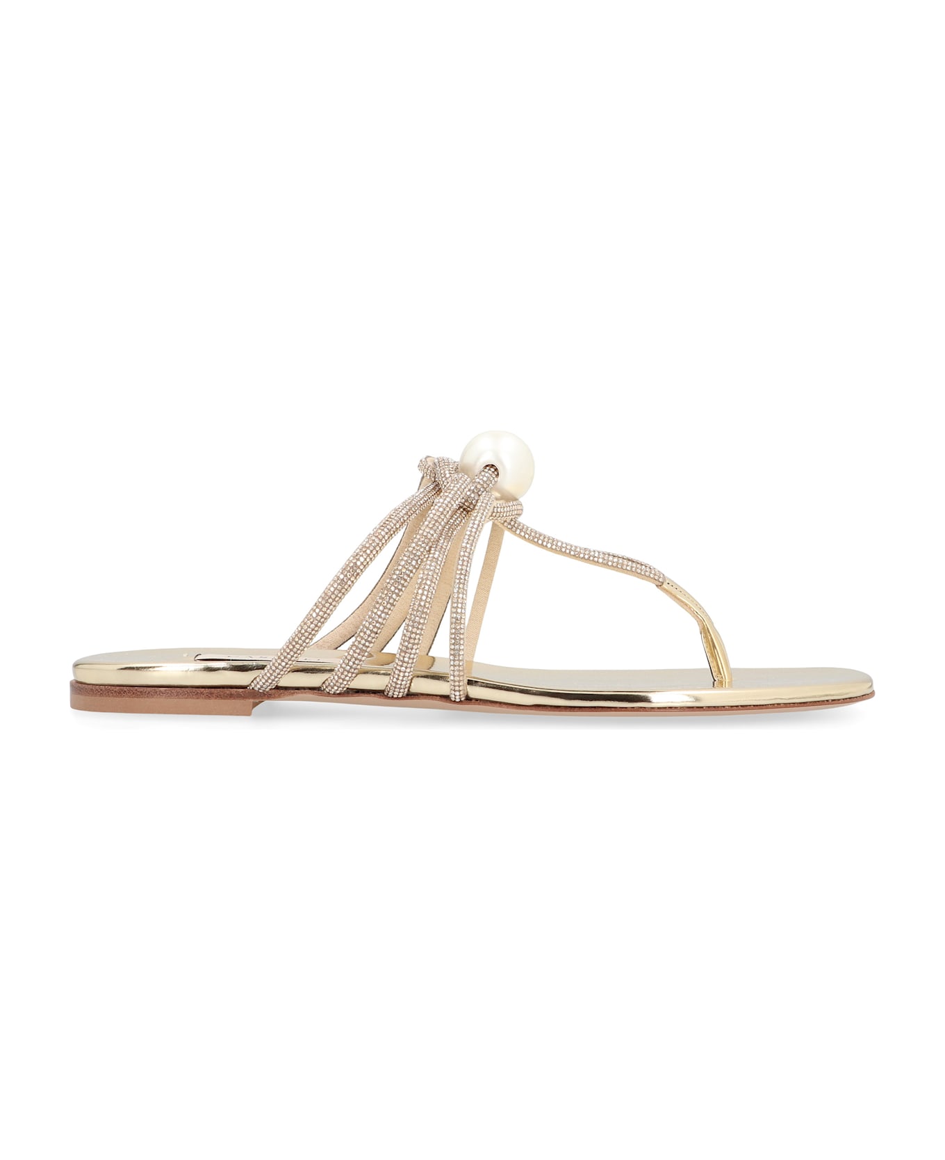 Casadei Labuan Flat Sandals - Gold