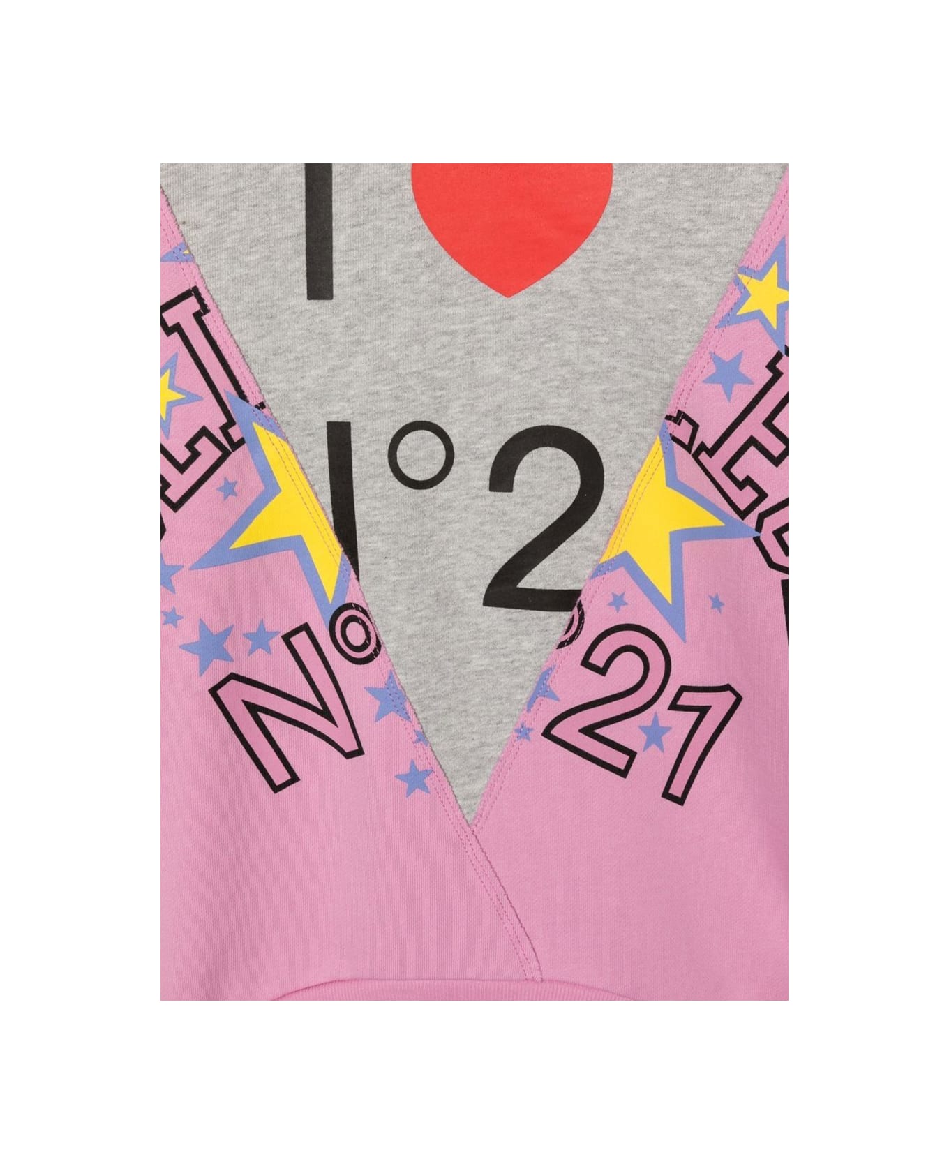 N.21 Crewneck Sweatshirt Logo And Heart - PINK