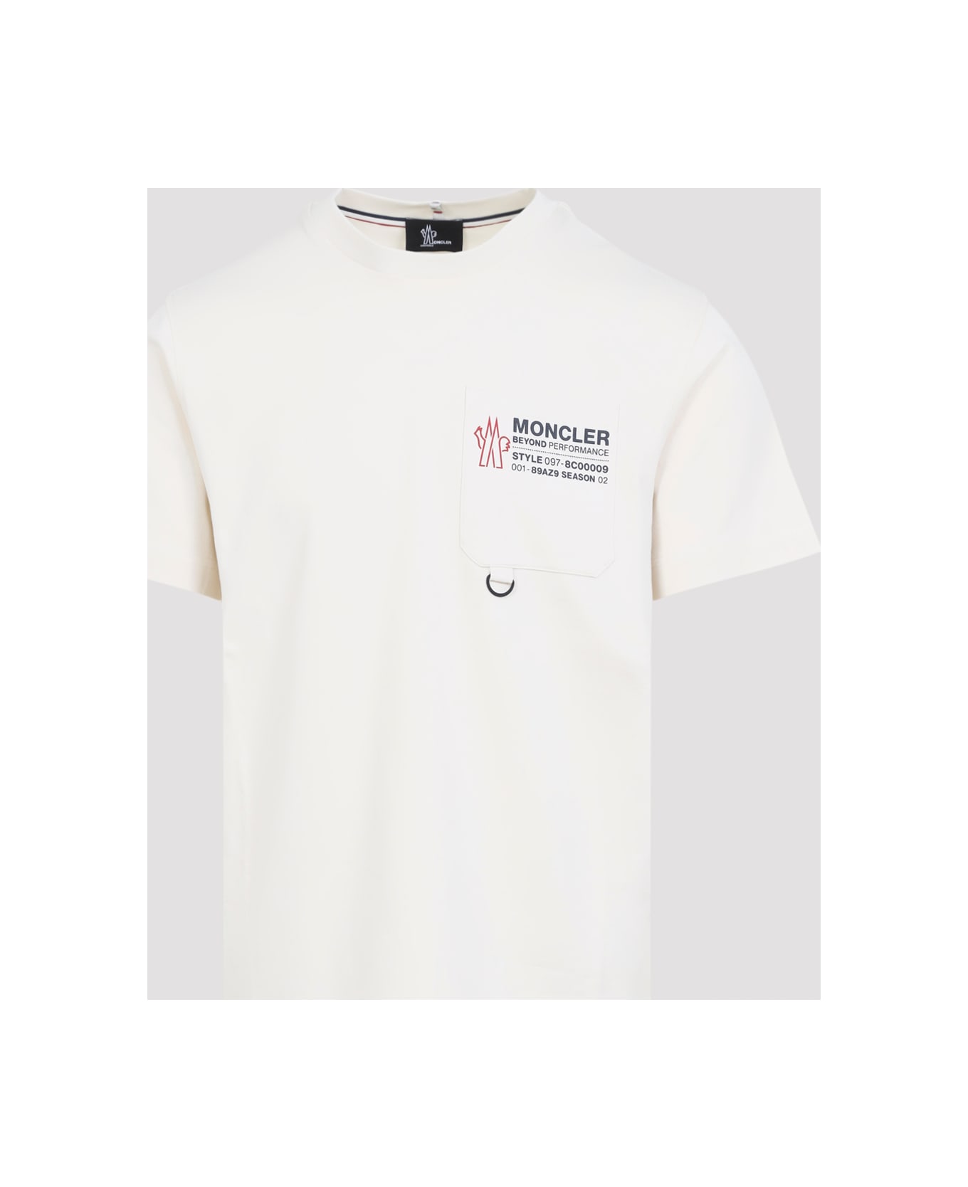 Moncler Grenoble Short Sleeves T-shirt - Natural