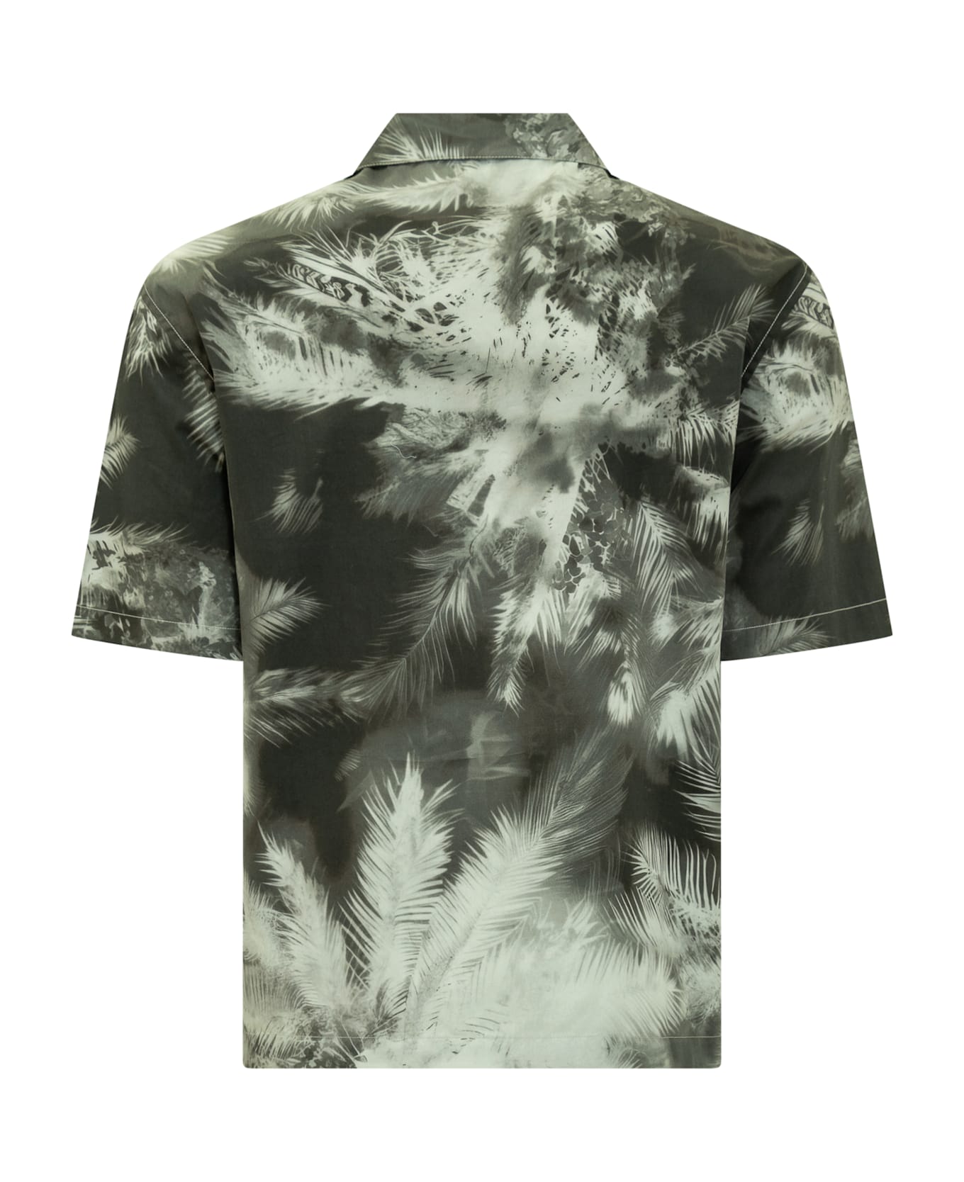 Palm Angels Blueprint Shirt - BLACK OFF WHITE
