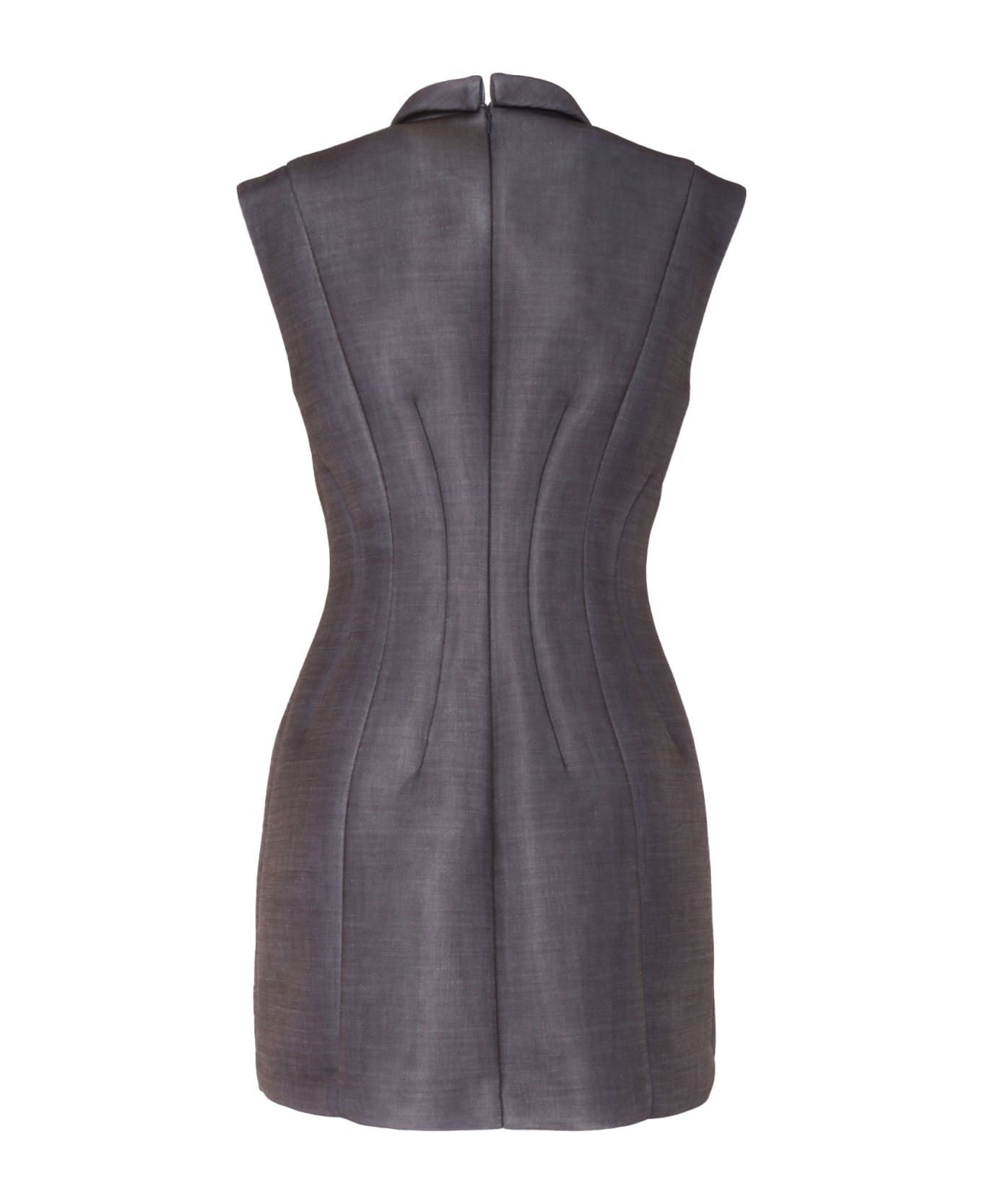 Philosophy di Lorenzo Serafini Gray Mini Dress - GREY
