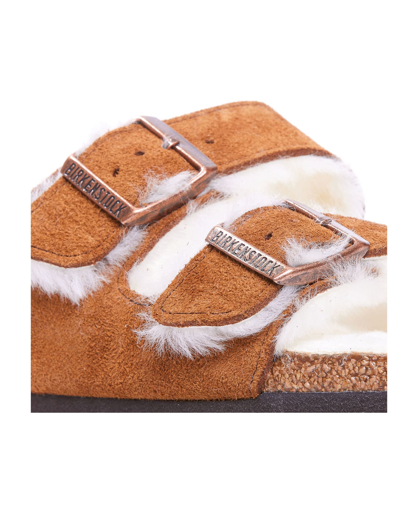 Birkenstock Arizona Shearling Sandals - Brown