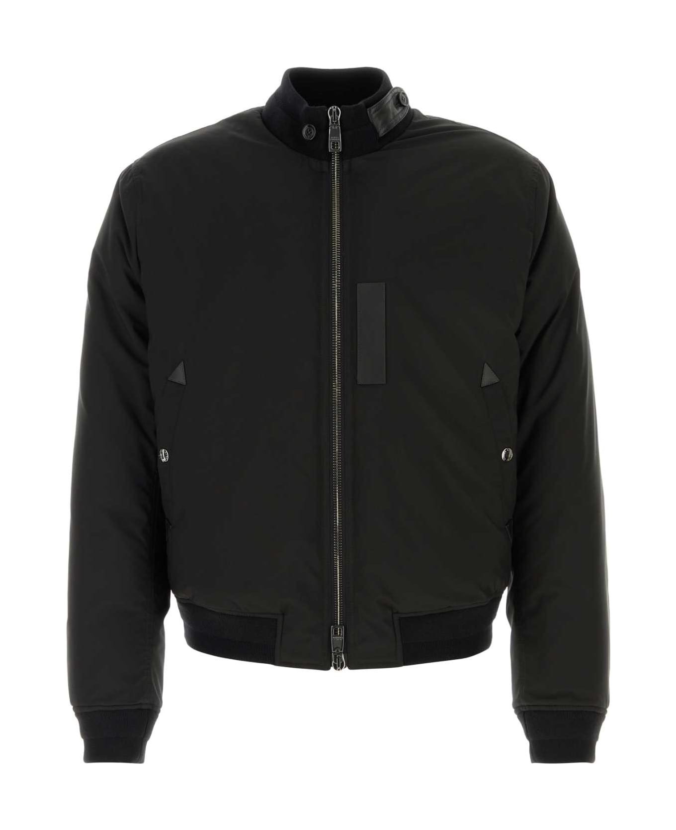 Dolce 
Gabbana Black Polyester Down Jacket - NERO