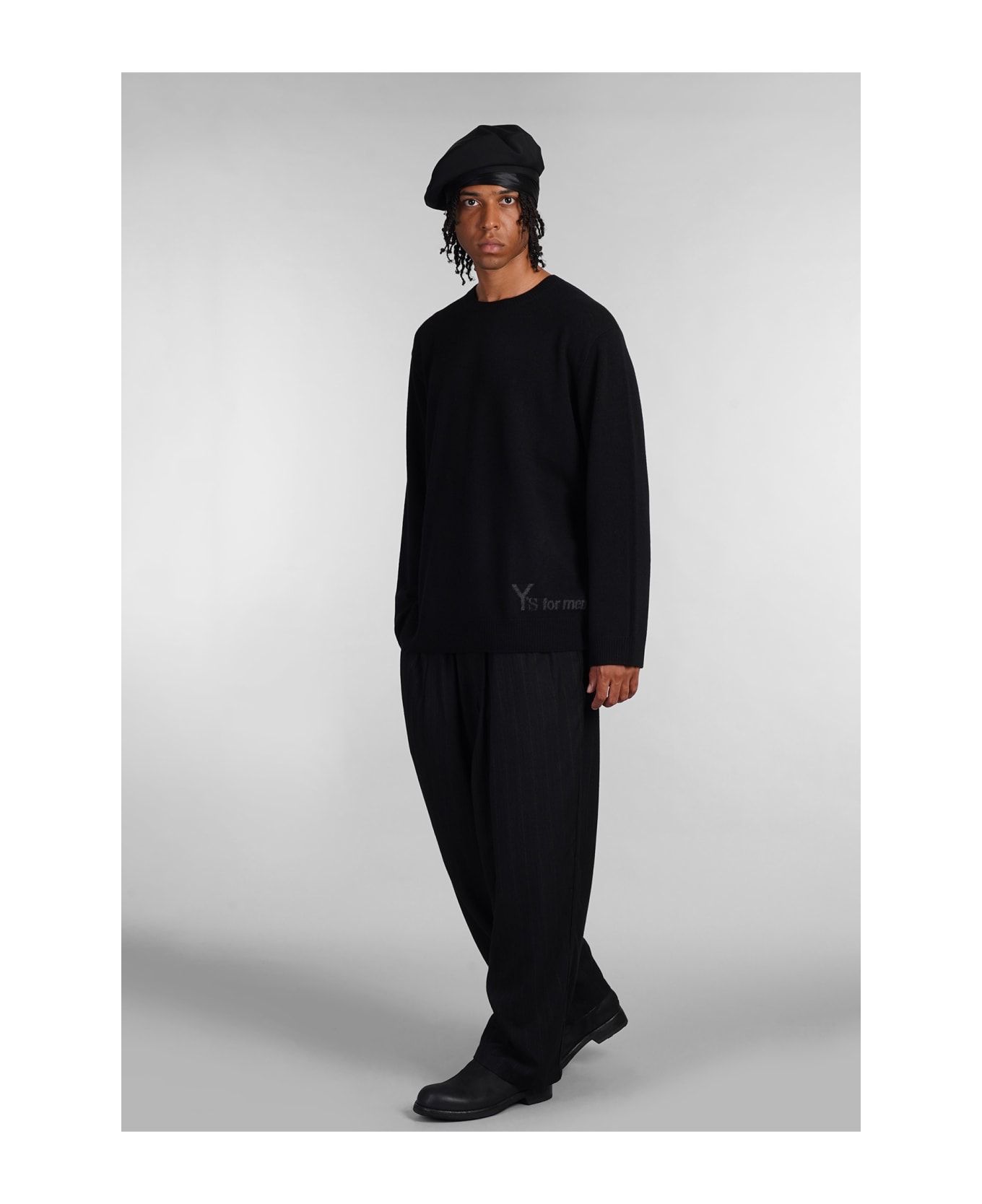 Yohji Yamamoto Knitwear In Black Wool - black