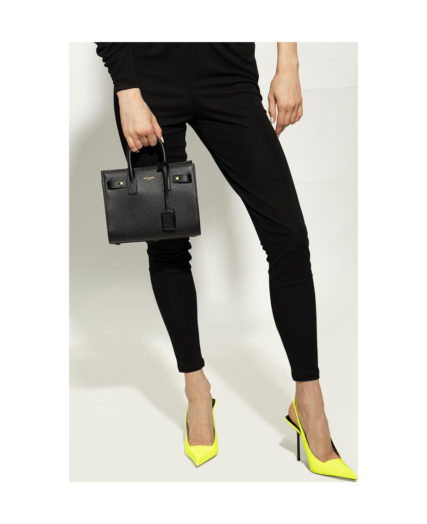 Saint Laurent 
sac Du Jour Nano
 Shoulder Bag - BLACK