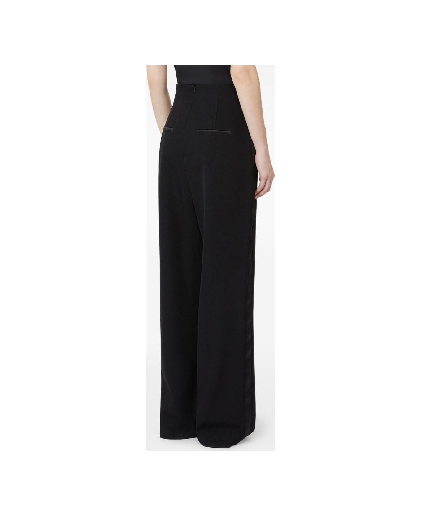 Max Mara Pianoforte Max Mara Satire Side Band Trousers - Black