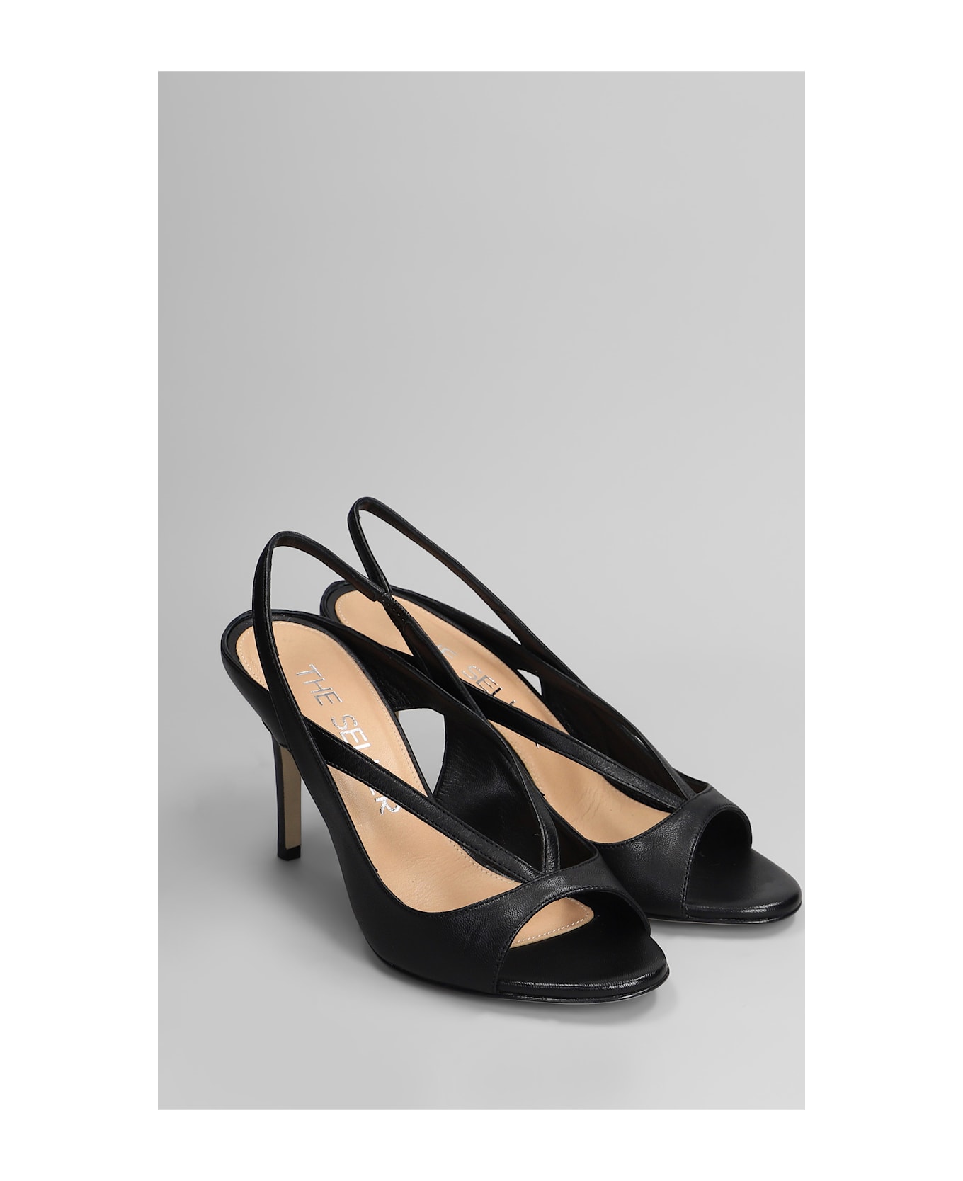 The Seller Sandals In Black Leather - black