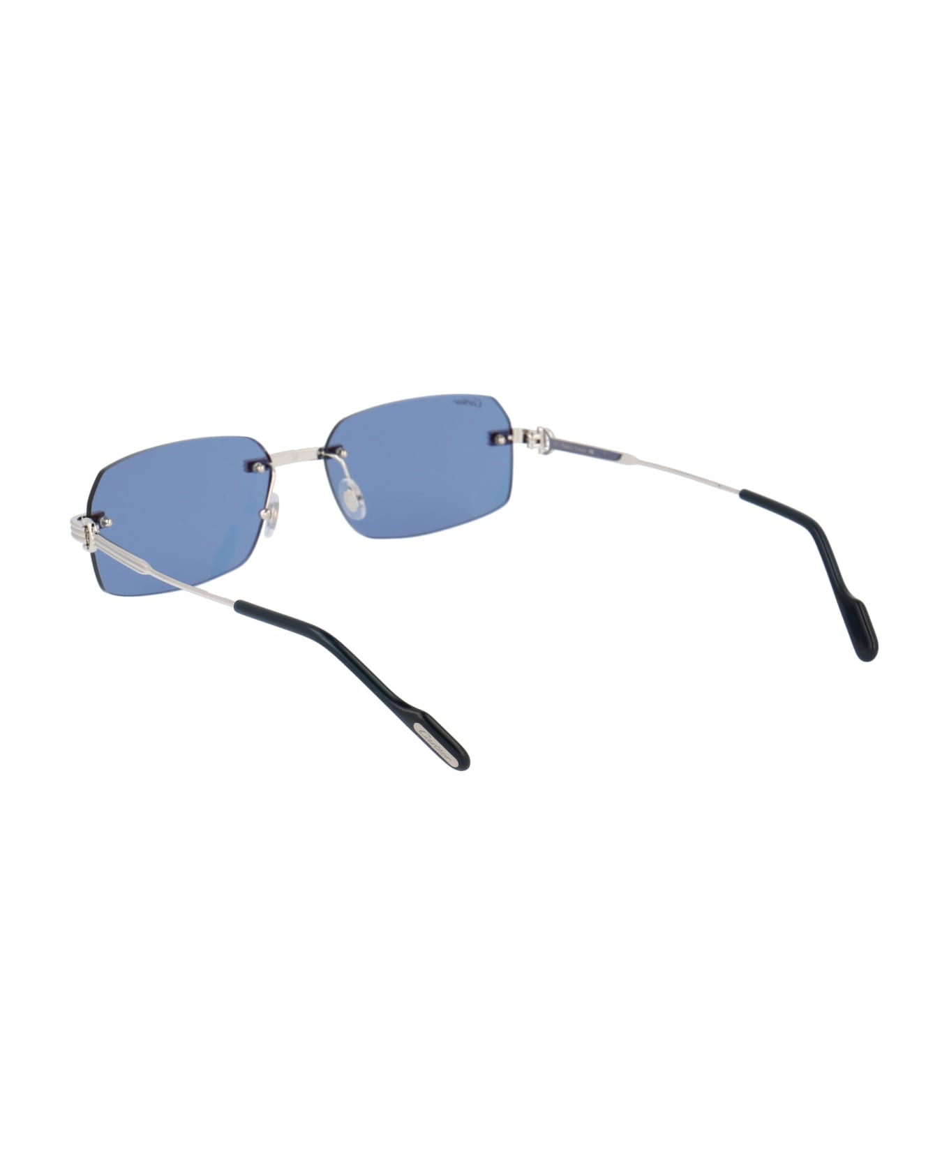 Cartier Eyewear Ct0271s Sunglasses - 003 SILVER SILVER BLUE サングラス