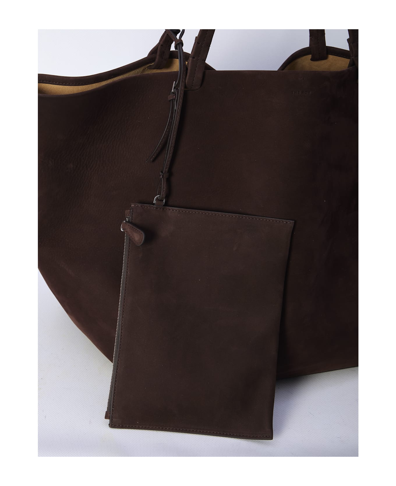 The Row Xl Park Tote Bag - DMOAS DARK MOCHA ANS