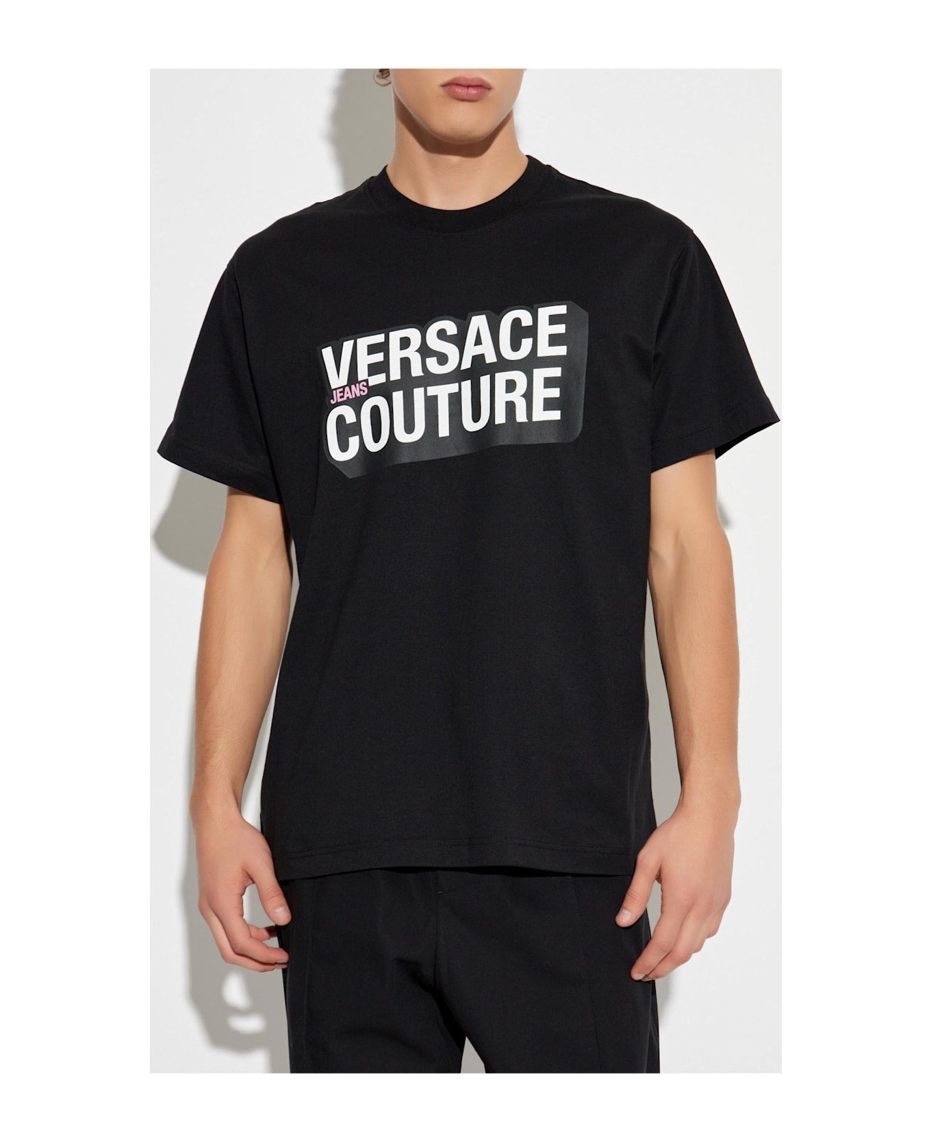 Versace Jeans Couture T-shirt With Print - black
