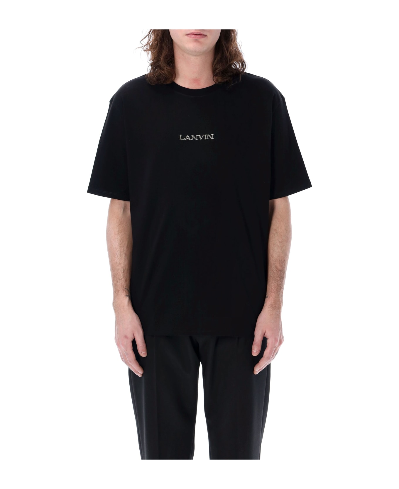 Lanvin Logo Classic T-shirt - Black シャツ