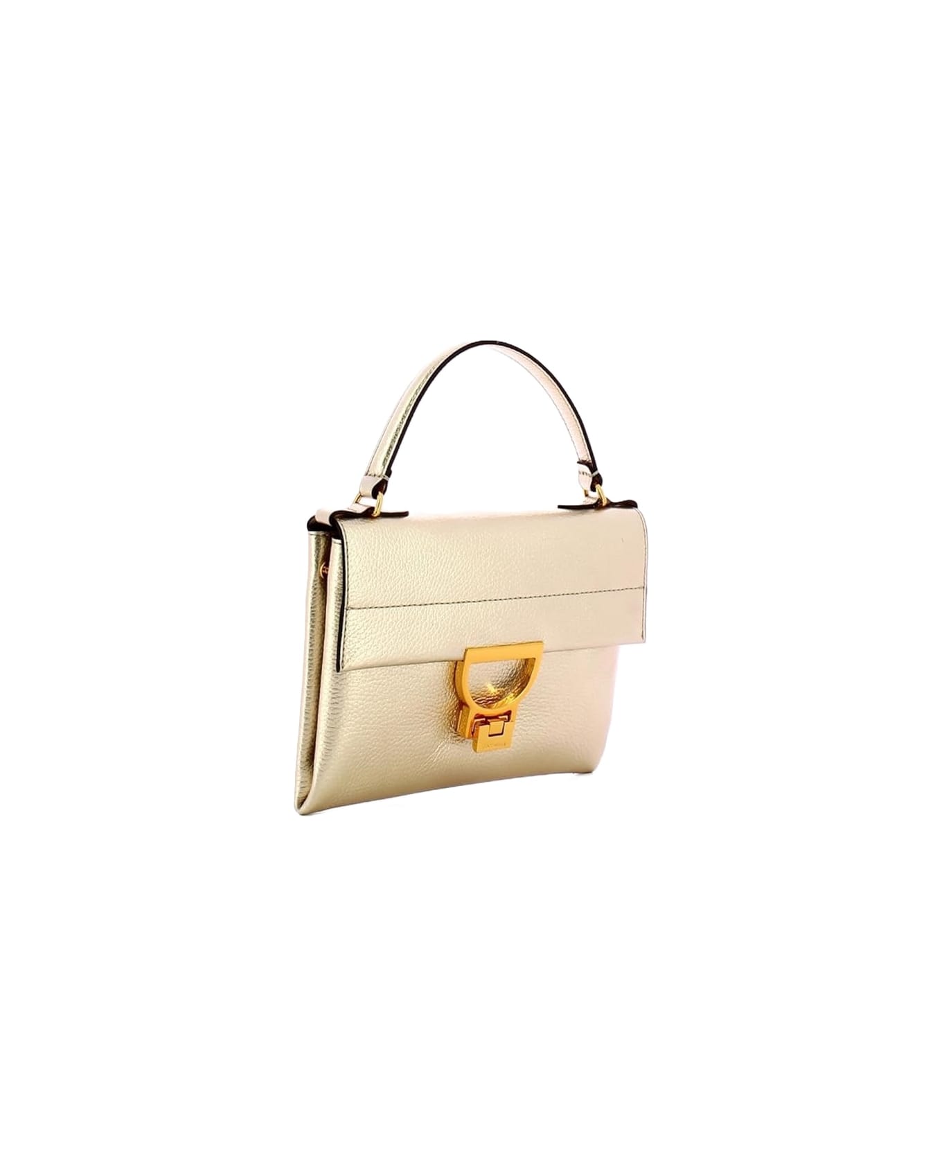 Coccinelle Arlettis Mini Handbag - Pale gold