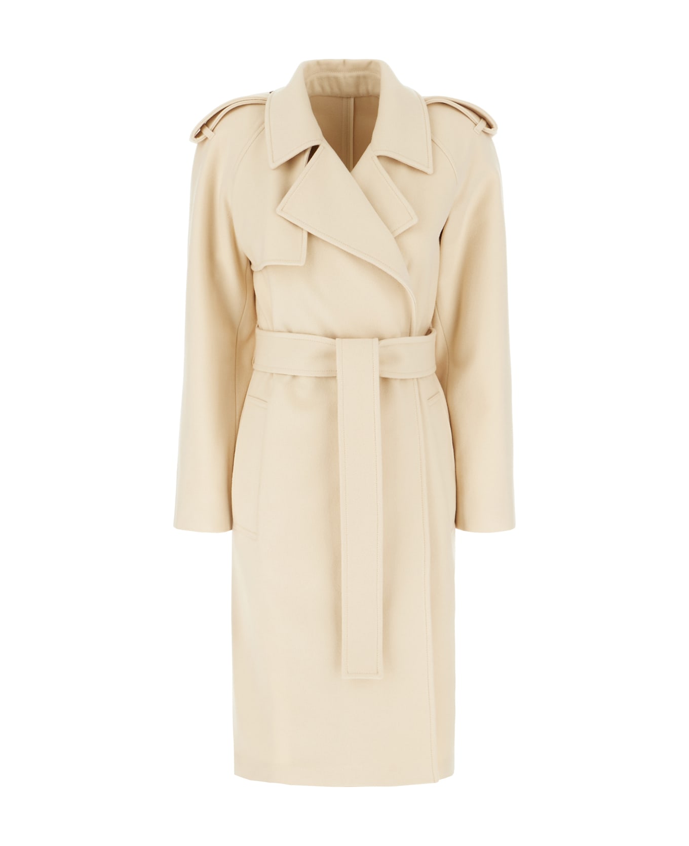 Burberry Sand Cashmere Coat - CANDLE