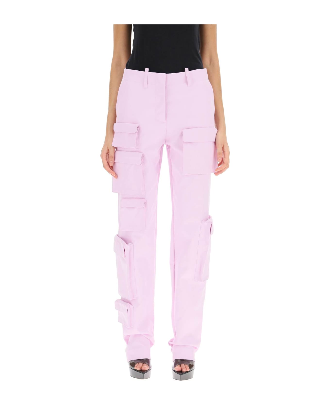 Off-White Gabardine Cargo Pants - LILAC (Pink)