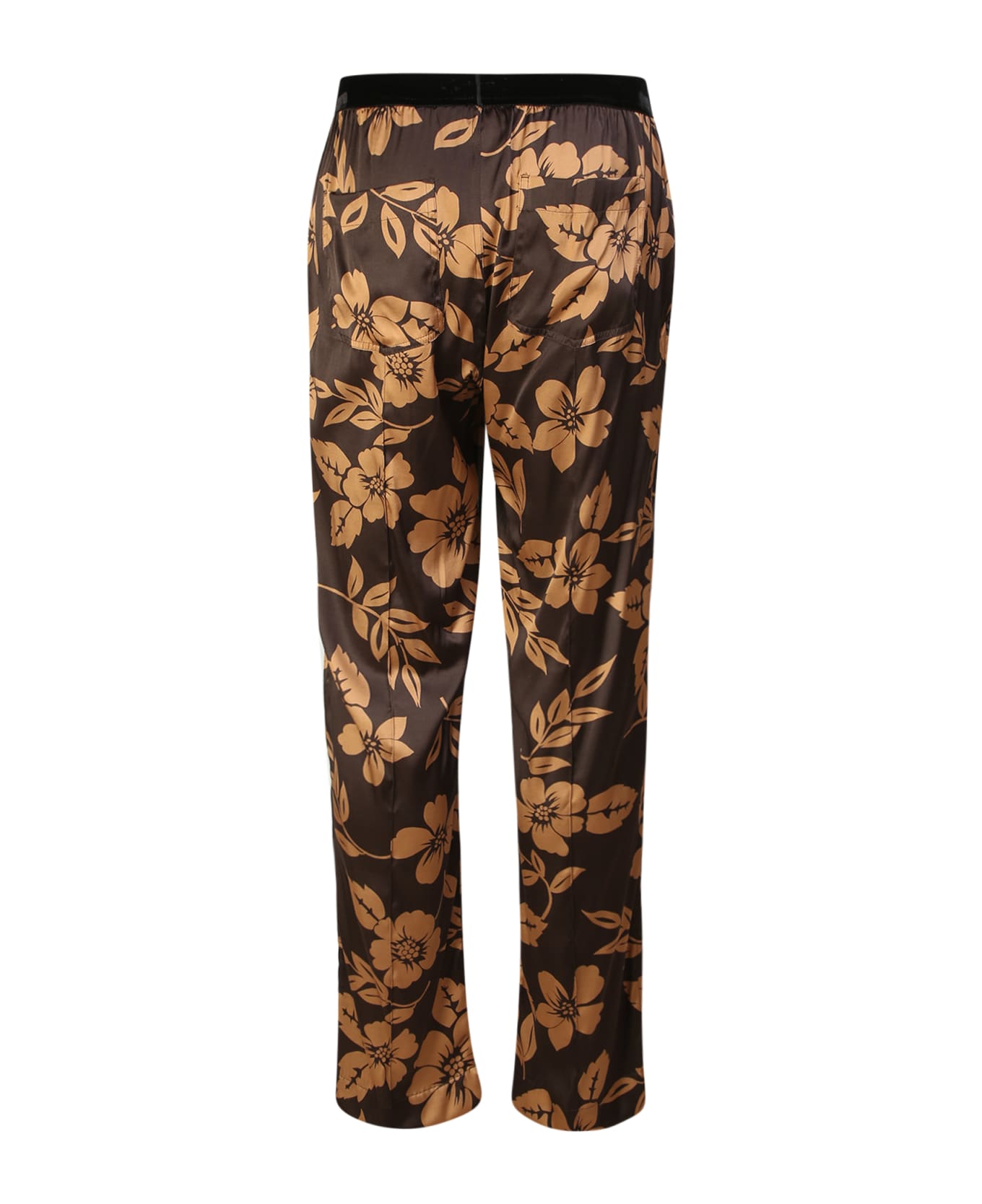 Tom Ford Multicolor Flower Trousers - Brown