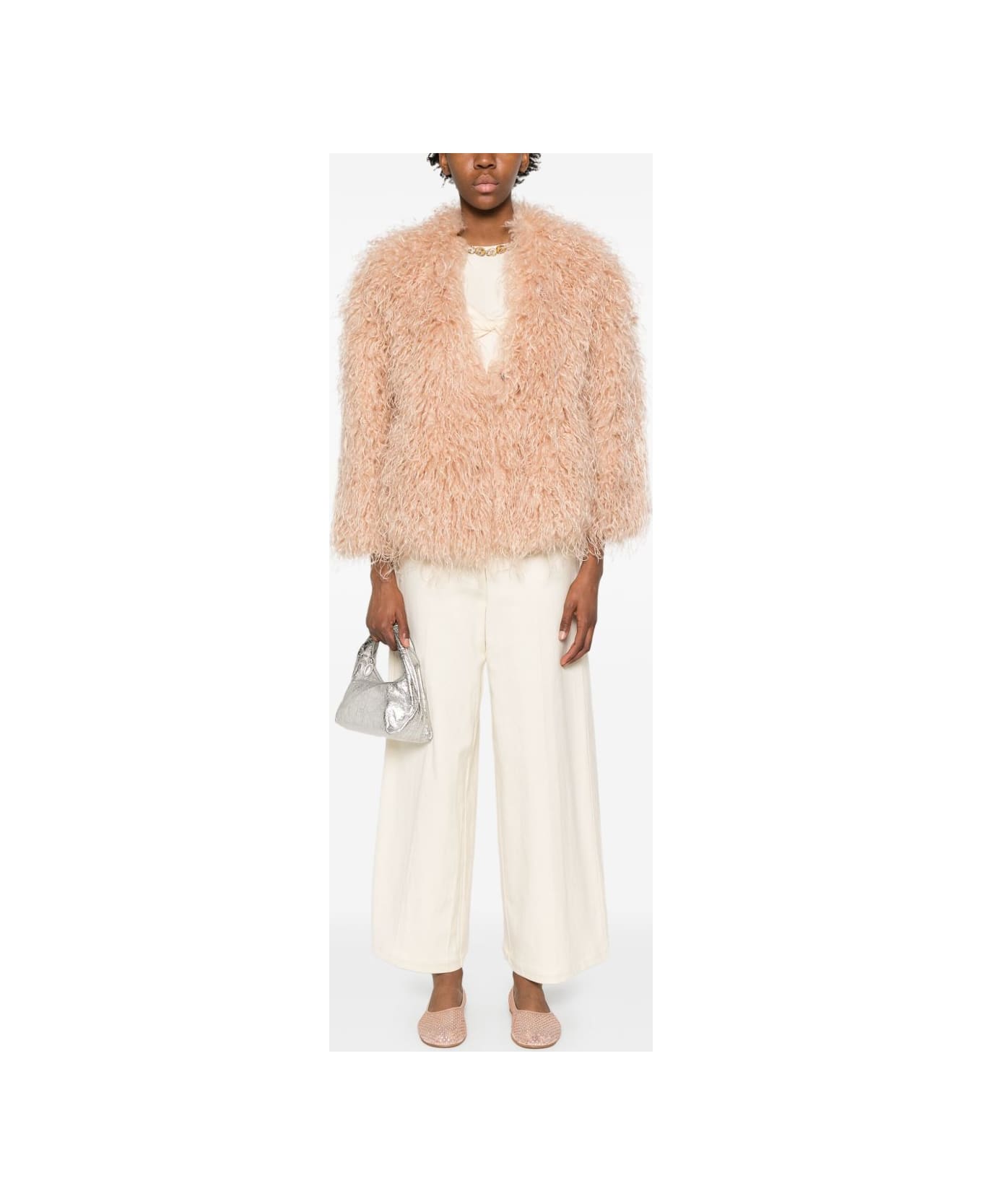 Forte_Forte Faux Fur Jacket - Powder