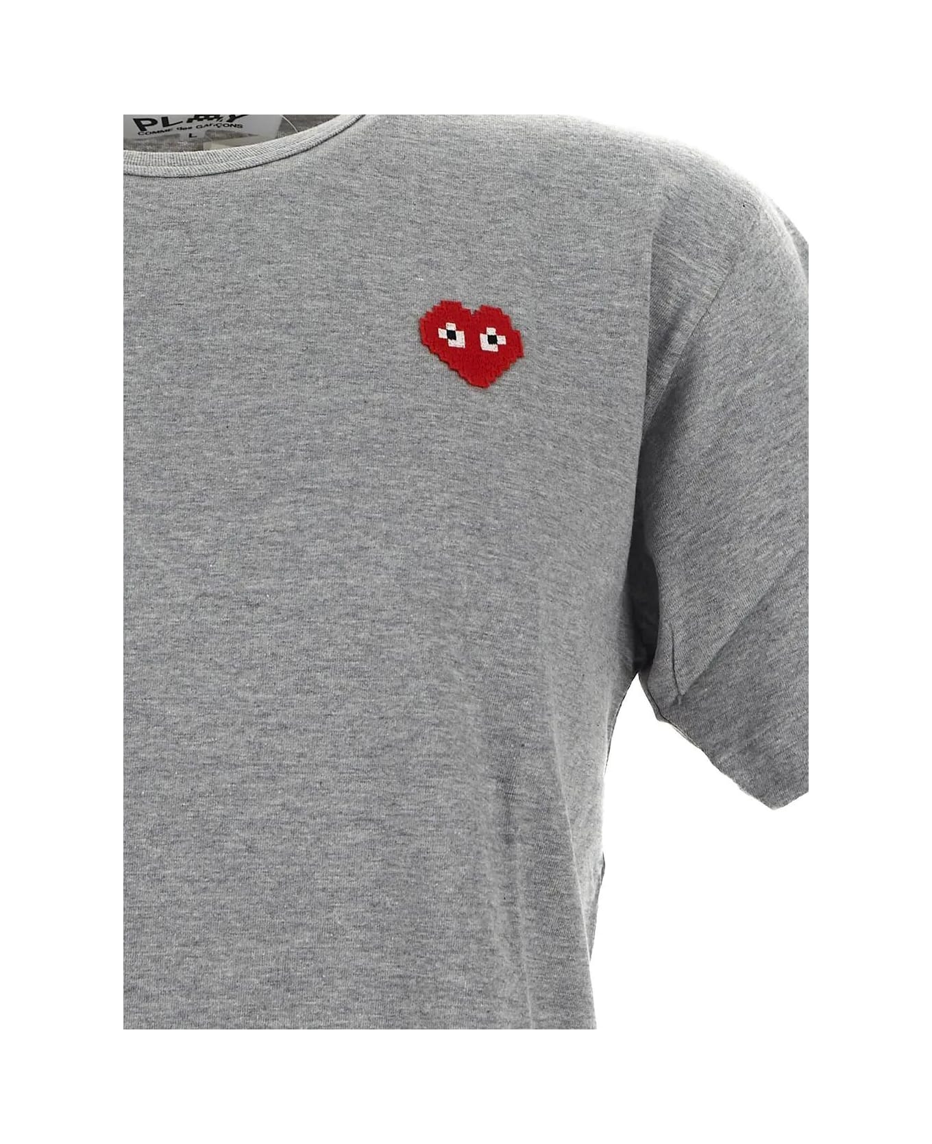 Comme des Garçons Shirt Boy Logo Embroidery T-shirt - Grey シャツ
