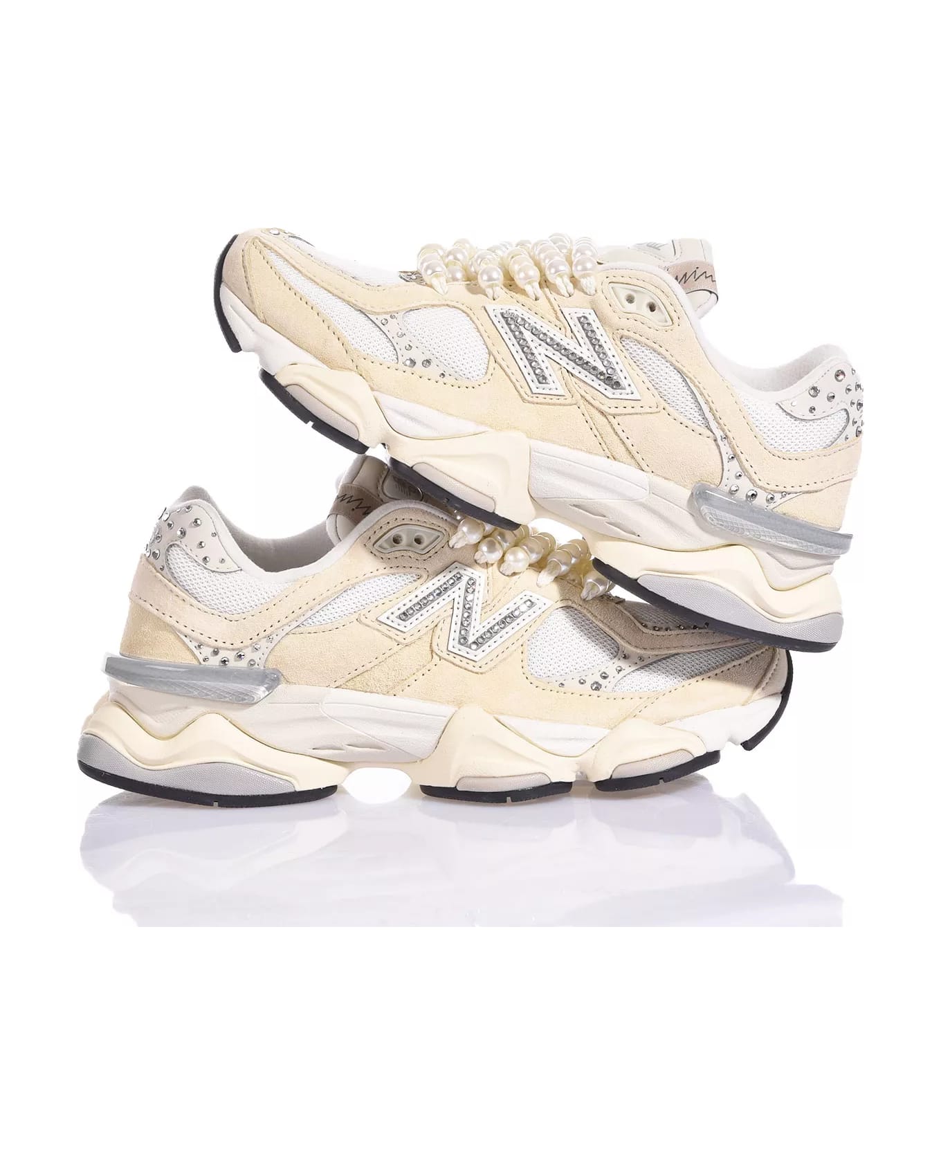 Mimanera New Balance 9060 Ivory Swarovski