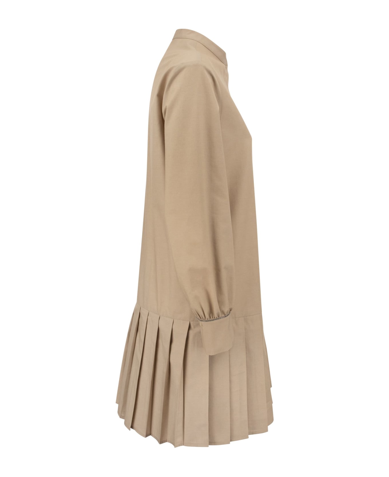 Fabiana Filippi Wool And Cotton Poplin Dress - Antique Rose ワンピース＆ドレス