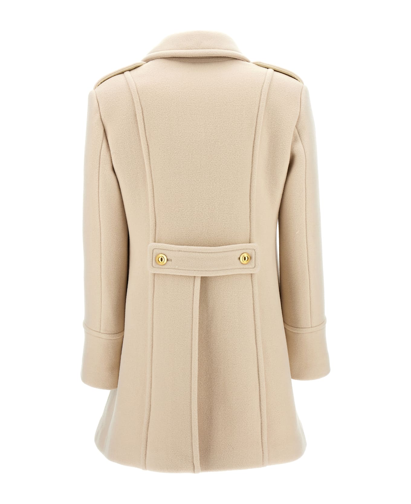 Tom Ford Single-breasted Wool Coat - White