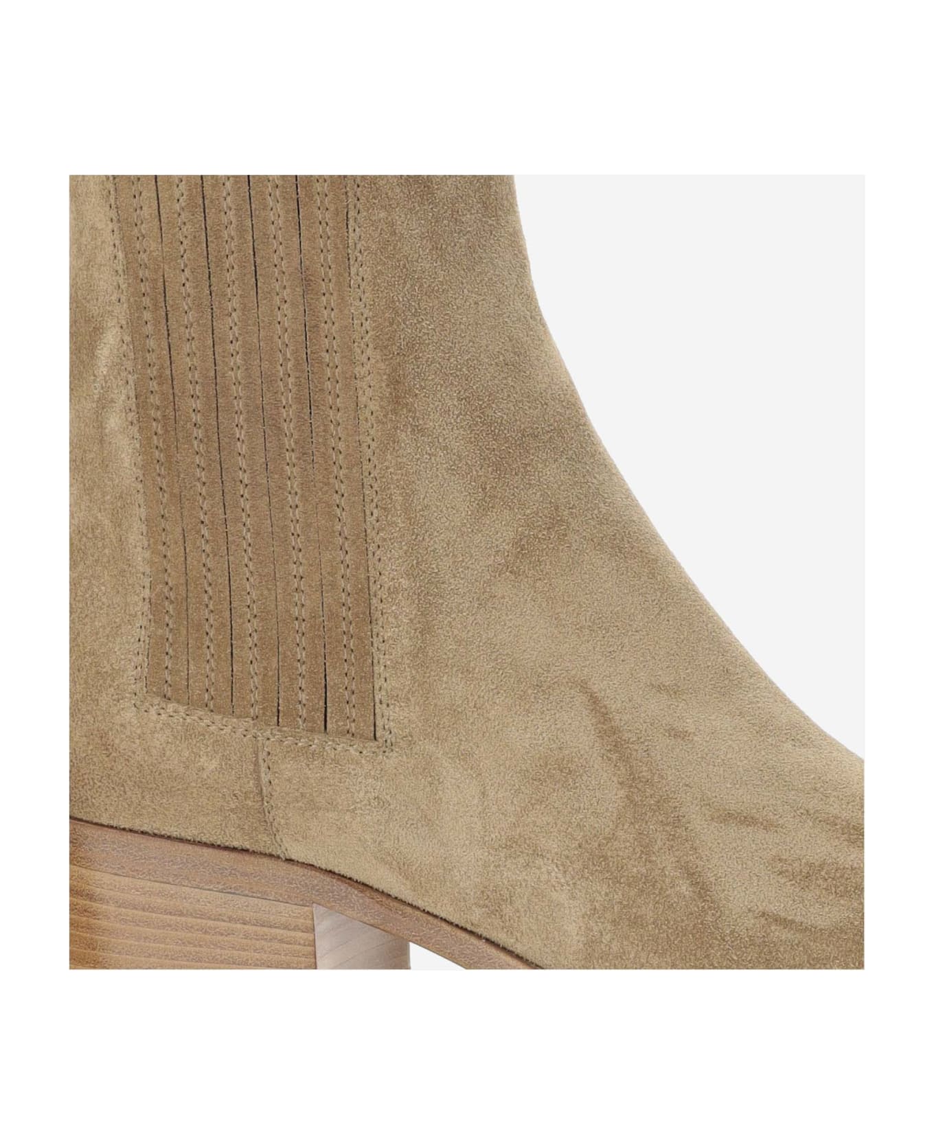 Sartore Suede Ankle Boots - Beige ブーツ