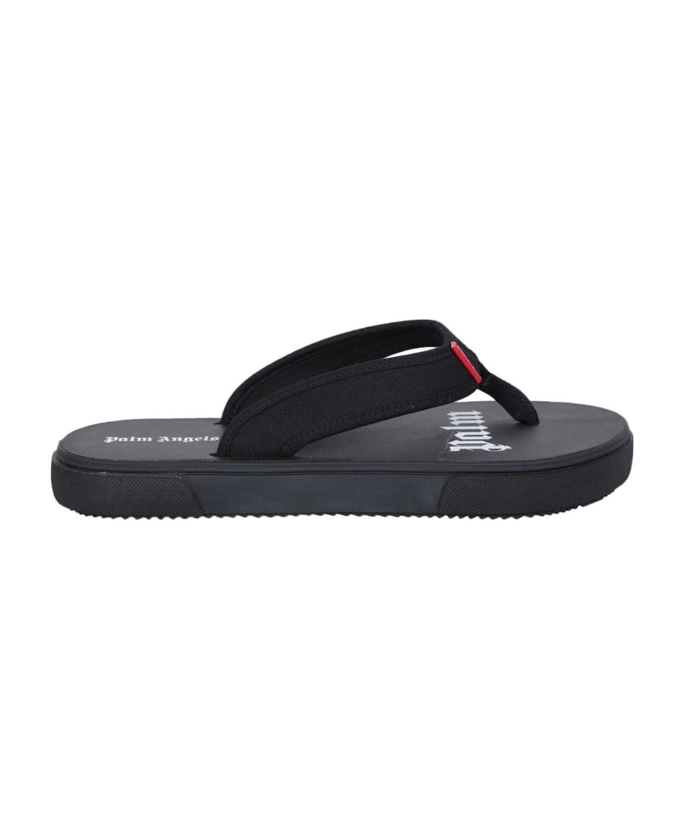 Palm Angels Black Flip Flops - Black