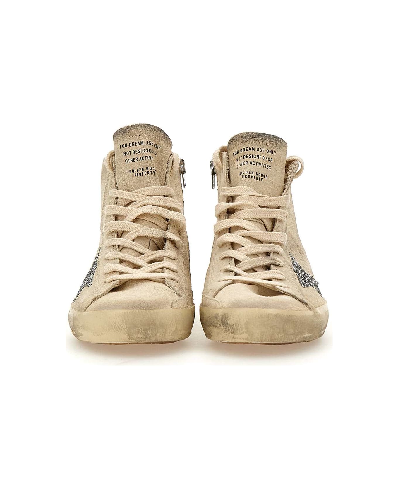 Golden Goose 'francy Classic' Sneakers - BEIGE/silver