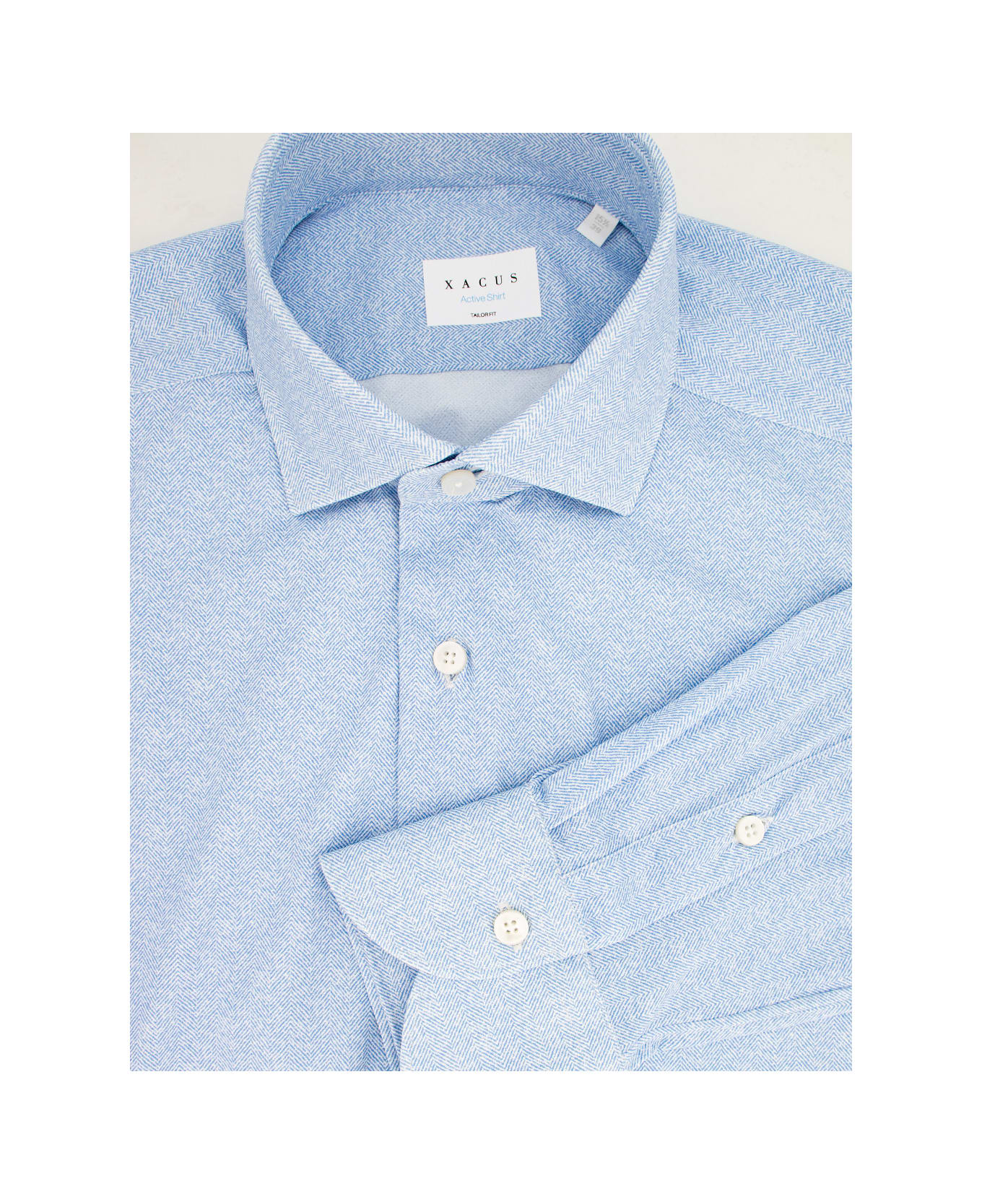 Xacus Shirt - BLUE MELANGE シャツ