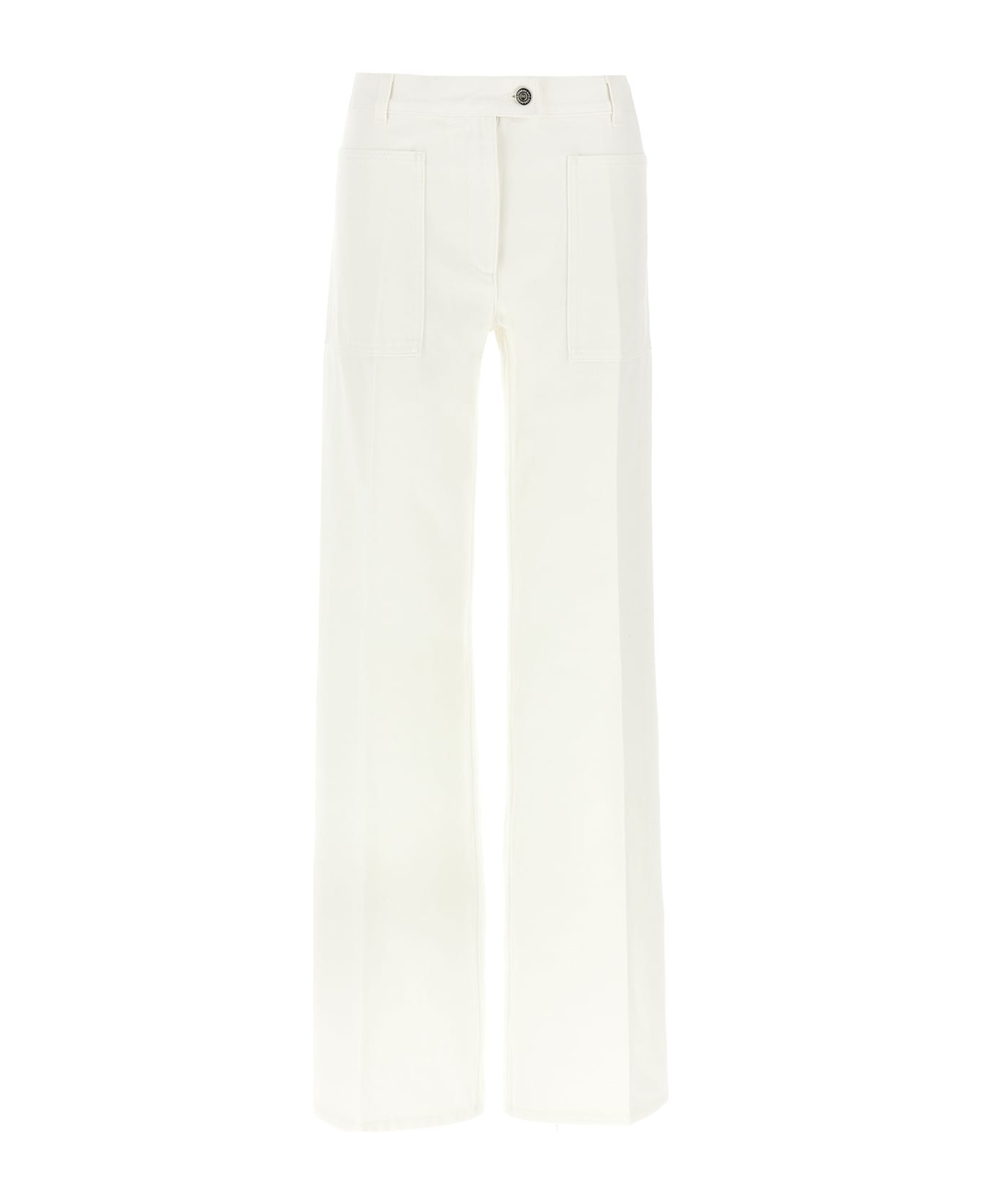 Ferragamo Straight Jeans - White