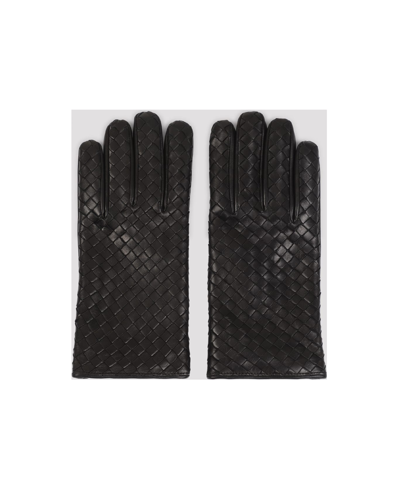 Bottega Veneta Intreccio Gloves - Black