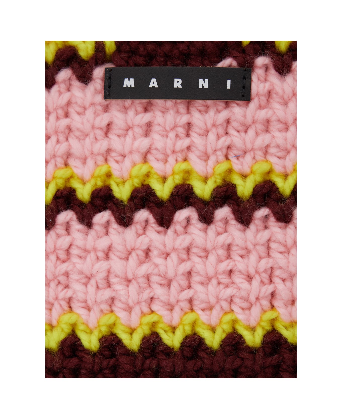 Marni Multicolor Stripe Handbag In Knitted Fabric Woman - Multicolor アクセサリー＆ギフト