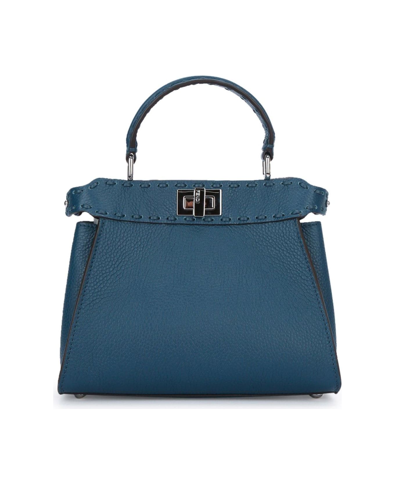 Fendi Peekaboo Mini Tote Bag - PAVONE+PALLADIO